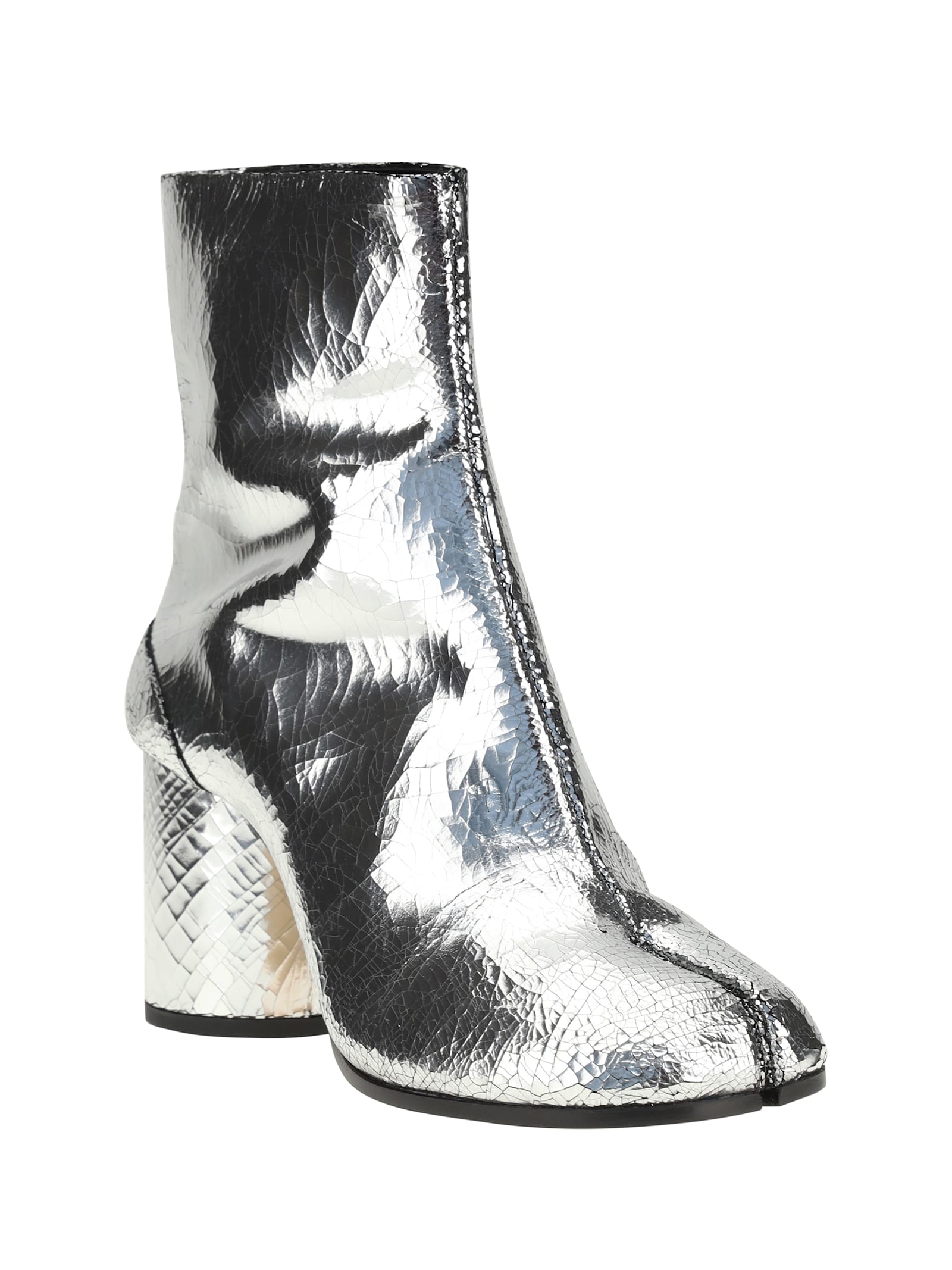Maison Margiela Broken Mirror Boots In Silver