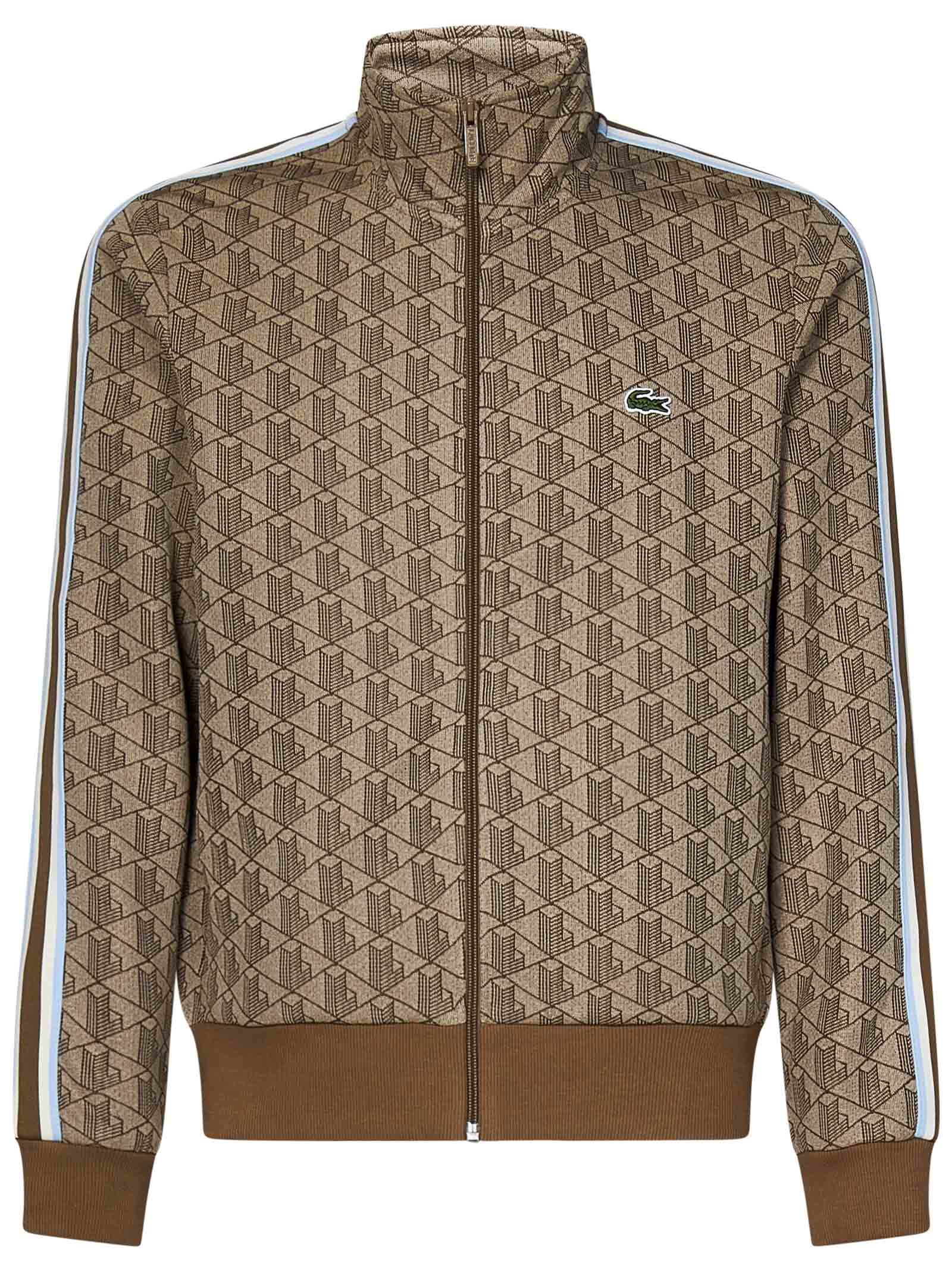 Shop Lacoste Paris Jacket In Brown