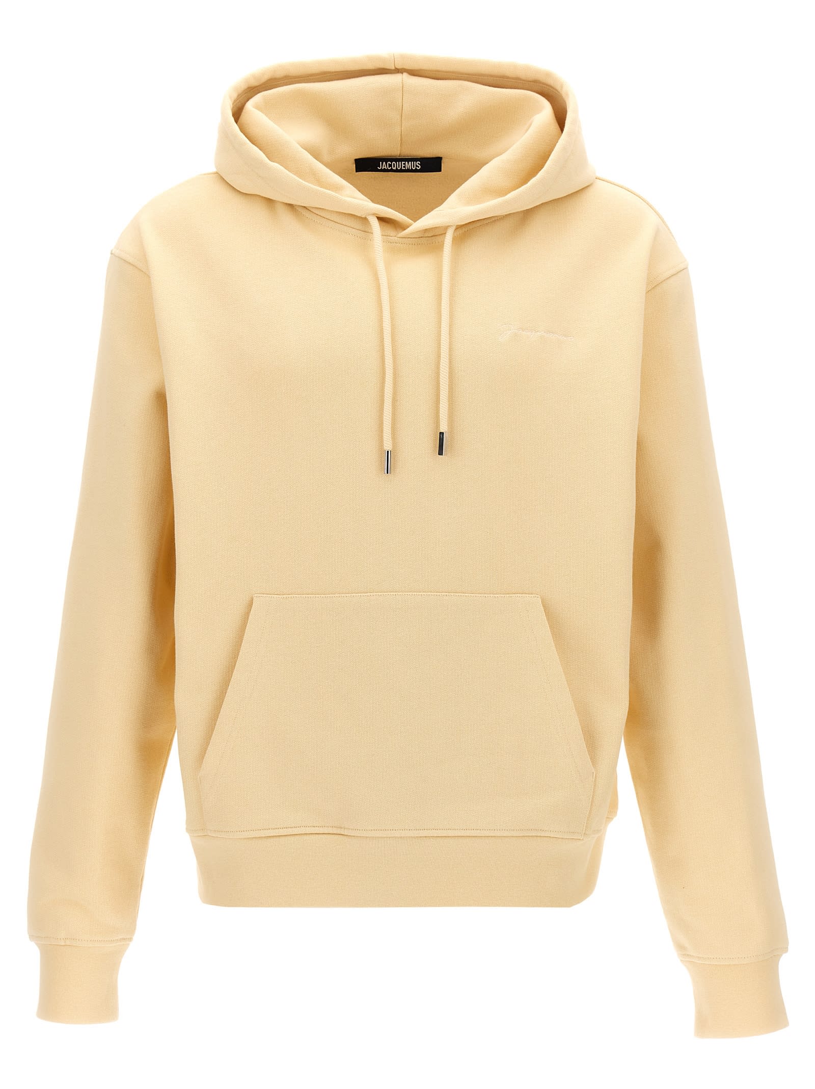 Shop Jacquemus Brode Hoodie In Beige