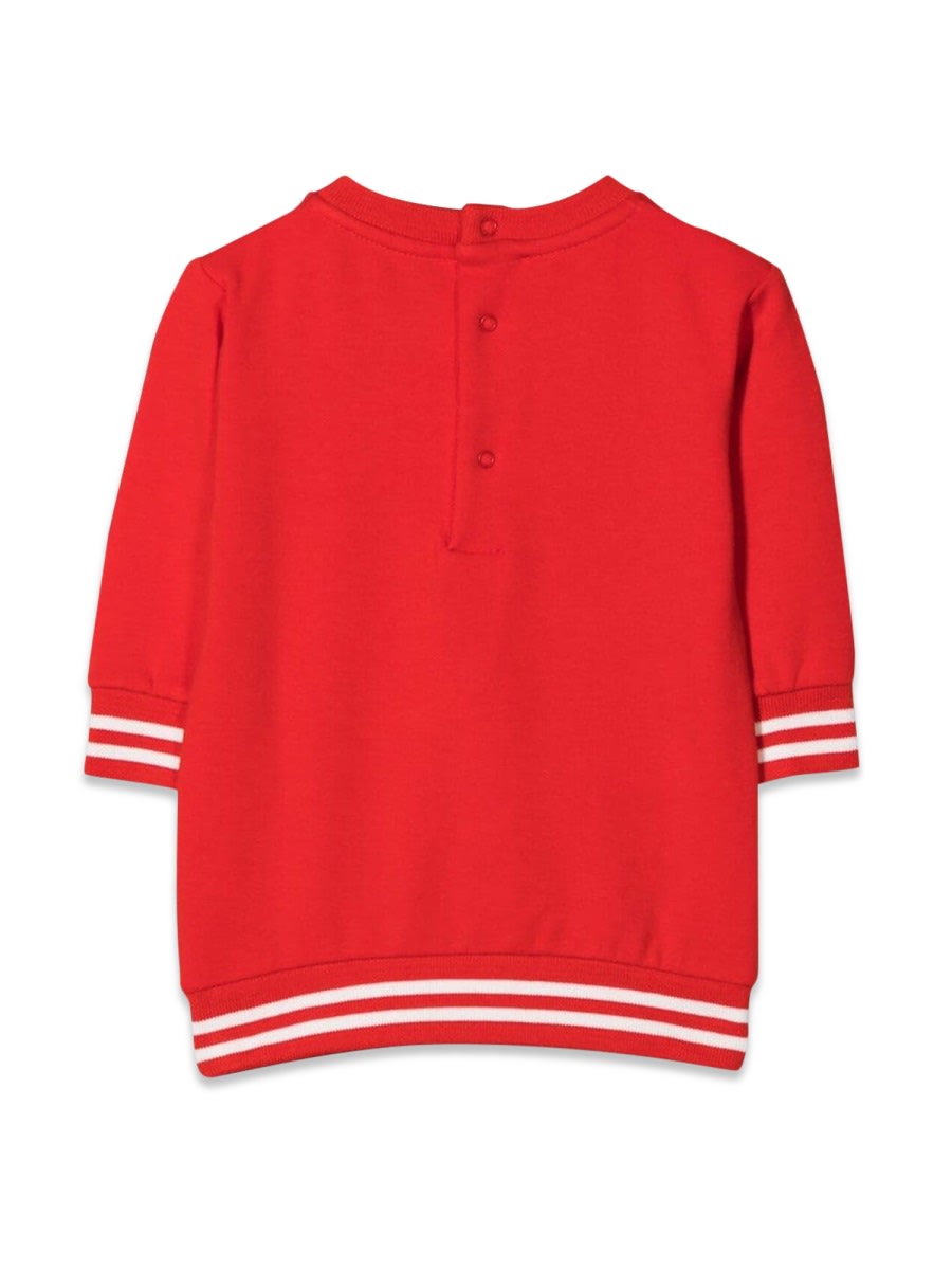 Moschino Abito In Cotone Con Teddy In Red