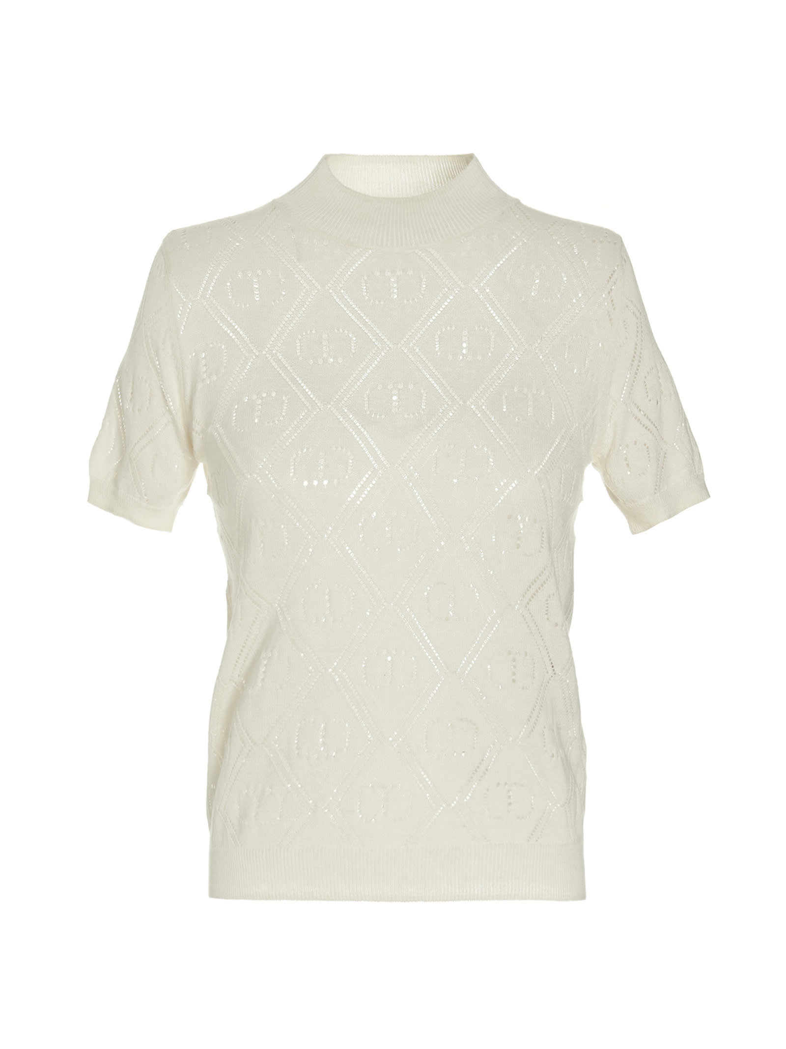 TwinSet Logo Embroidery Top