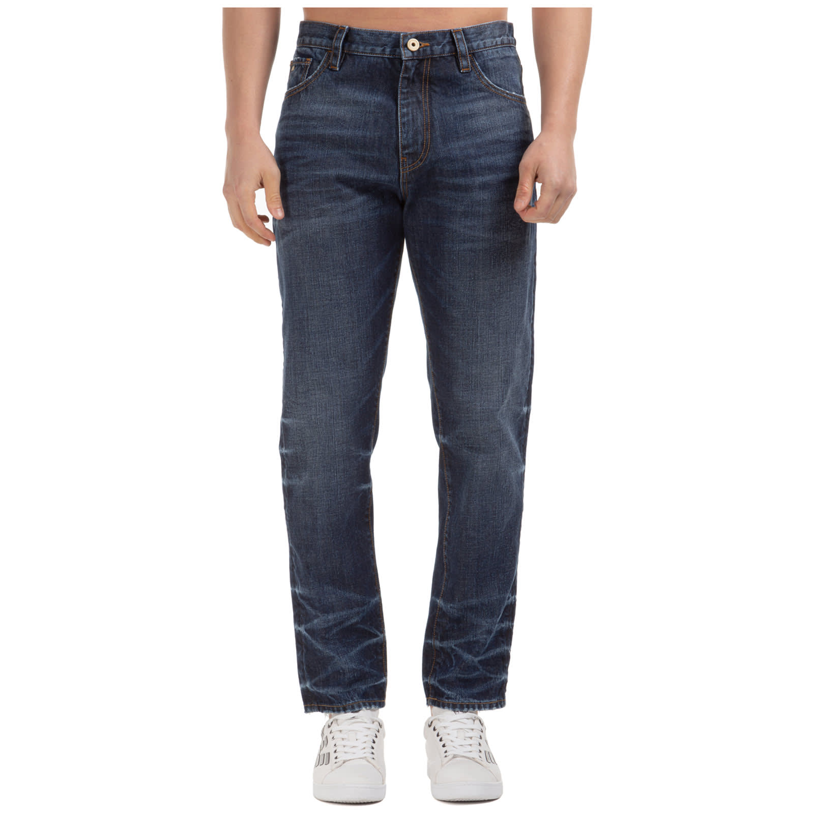Emporio Armani Times Square Jeans In Denim Blu | ModeSens