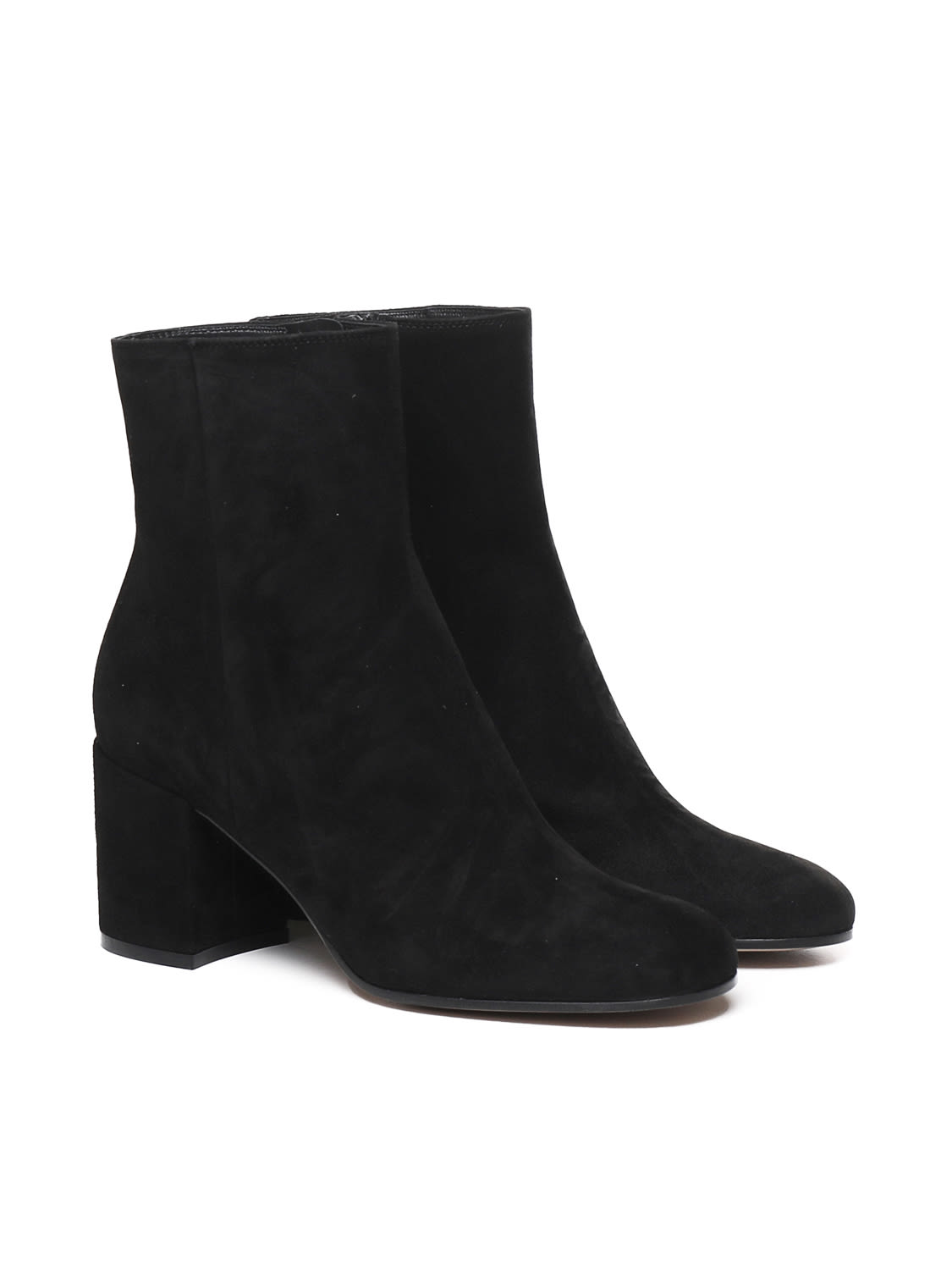 Shop Gianvito Rossi Joelle Suede Boots In Black