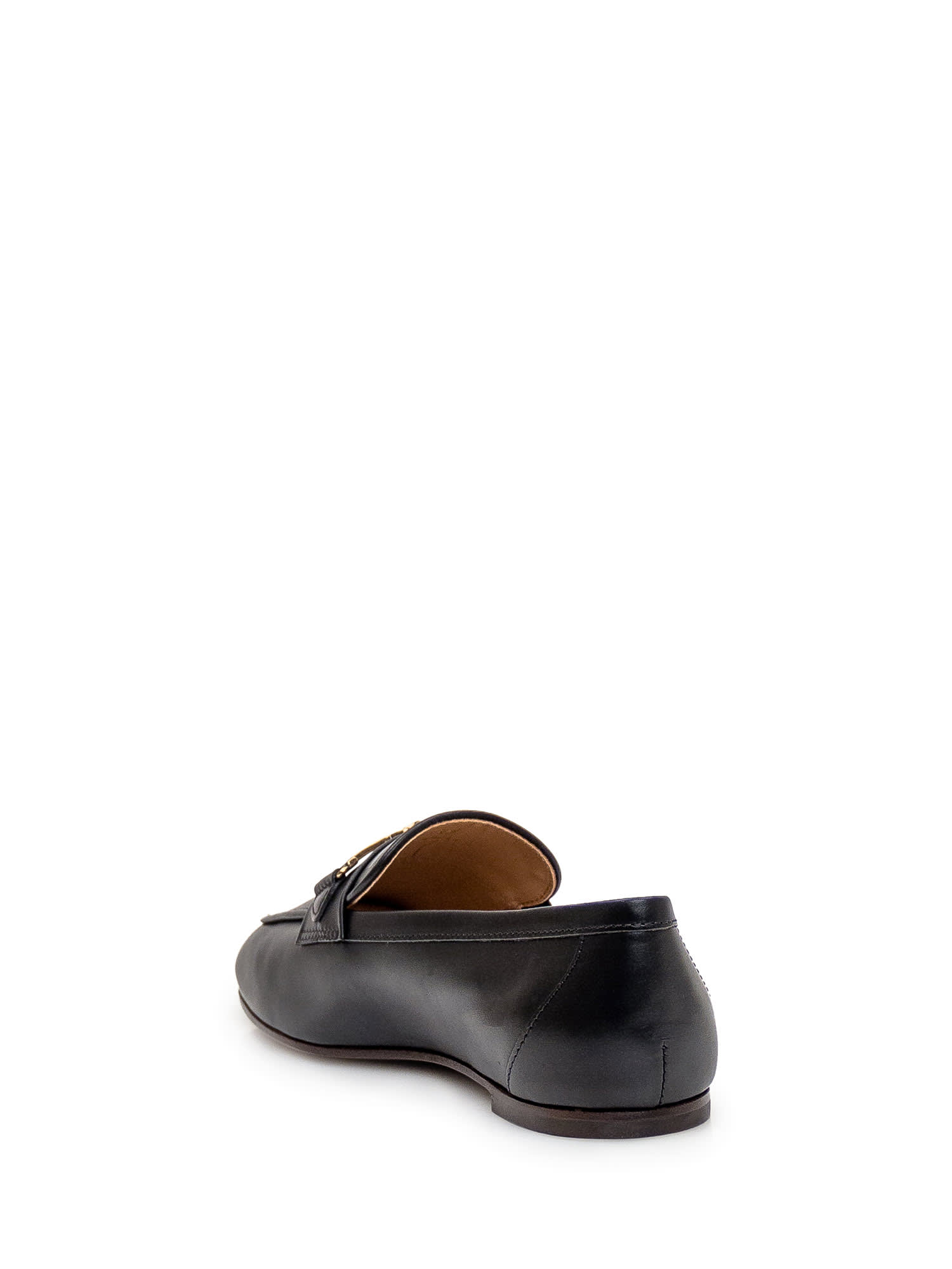 Shop Tod's Leather Loafer In Nero