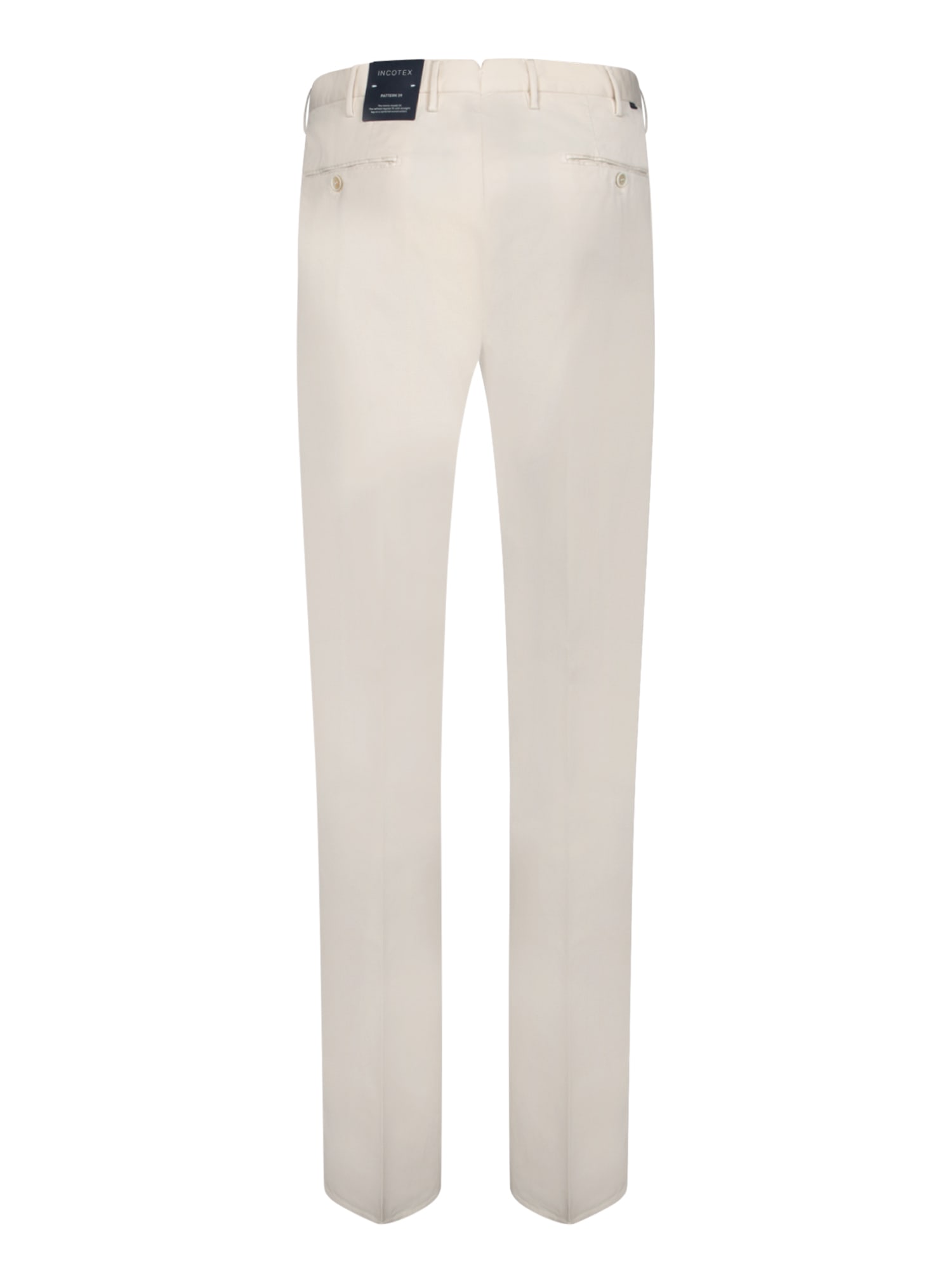 Incotex Batavia Cream Trousers In White