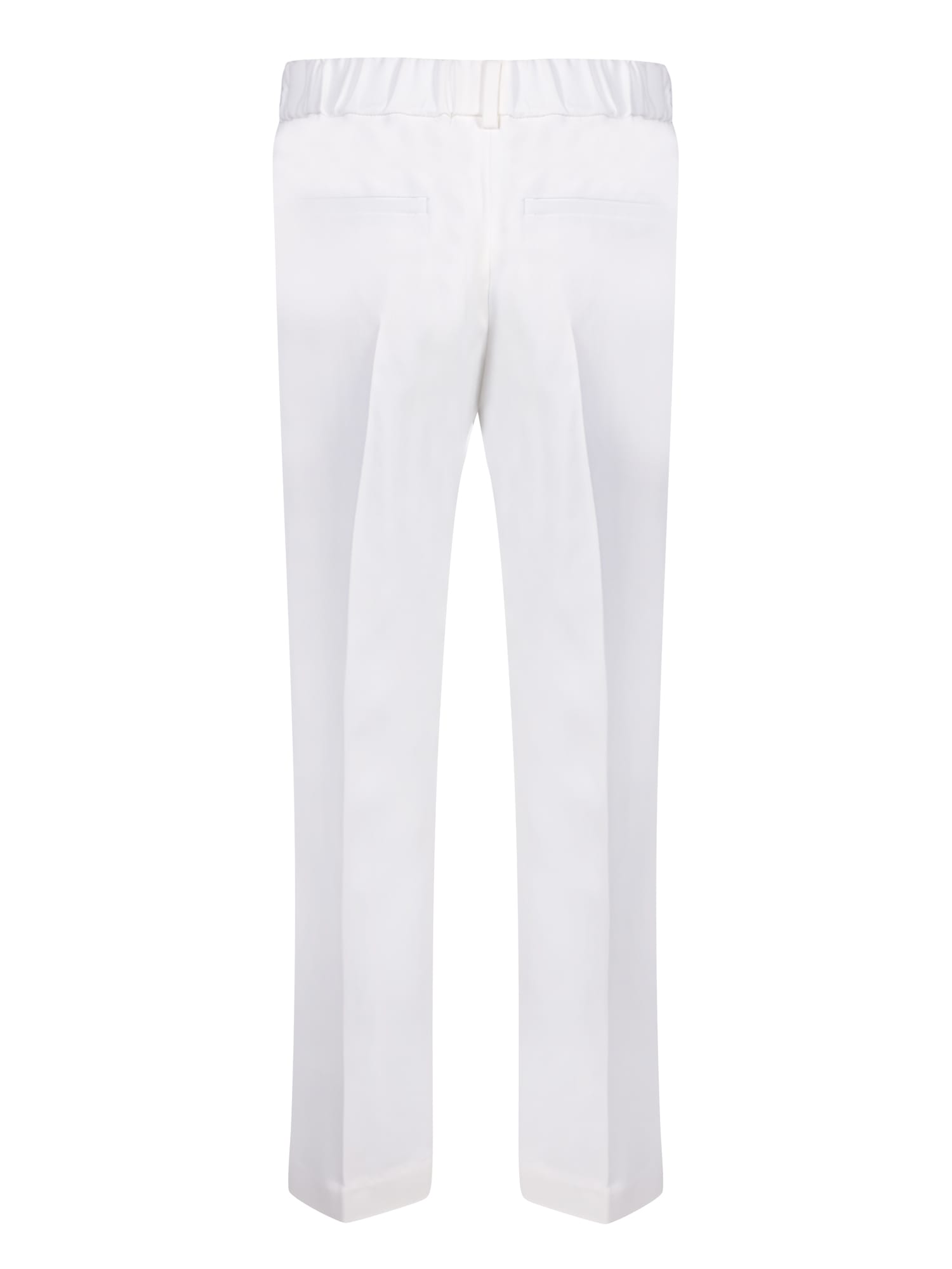 Shop Brunello Cucinelli Cady Cropped Trousers In White