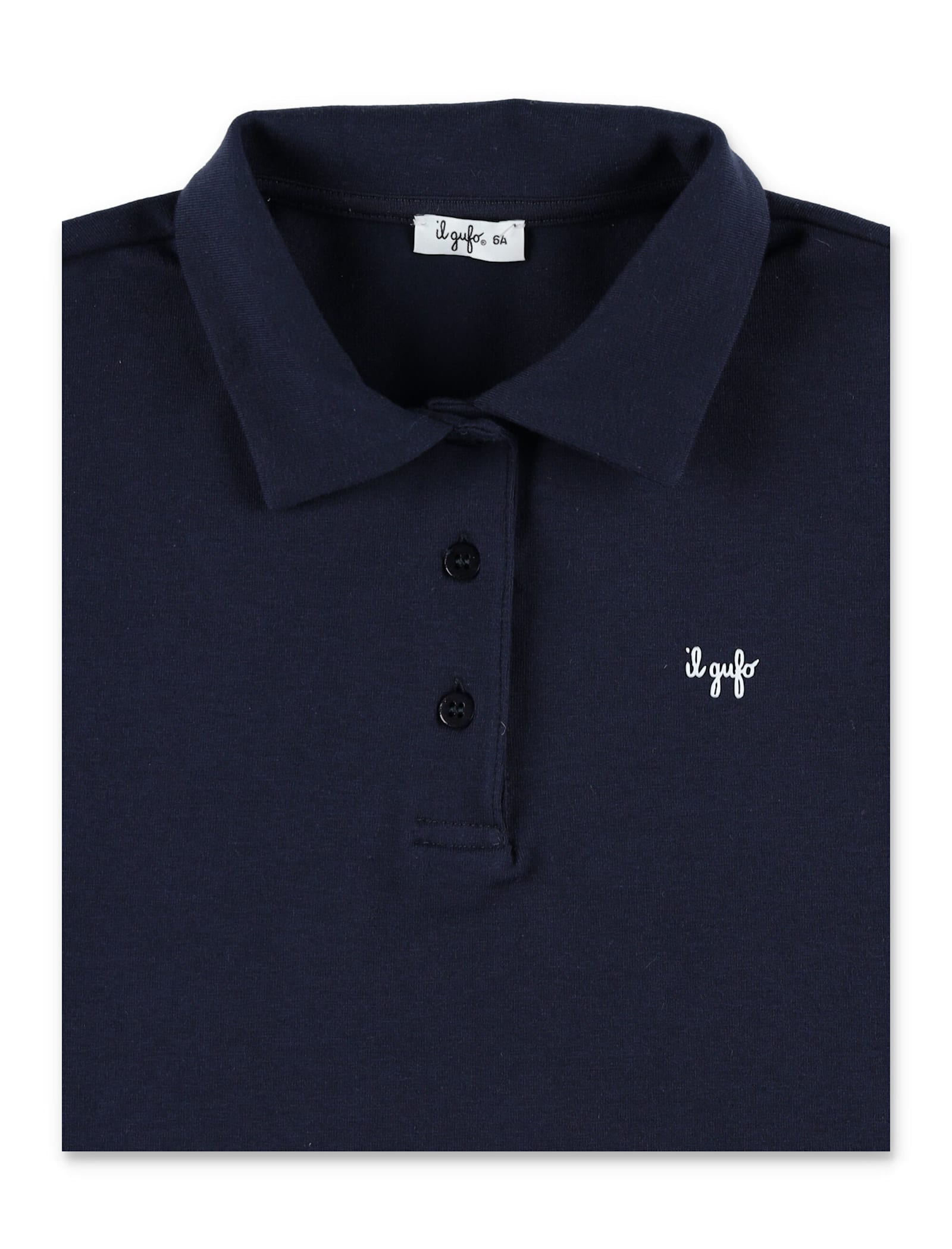 Il Gufo Polo Cropped In Blue