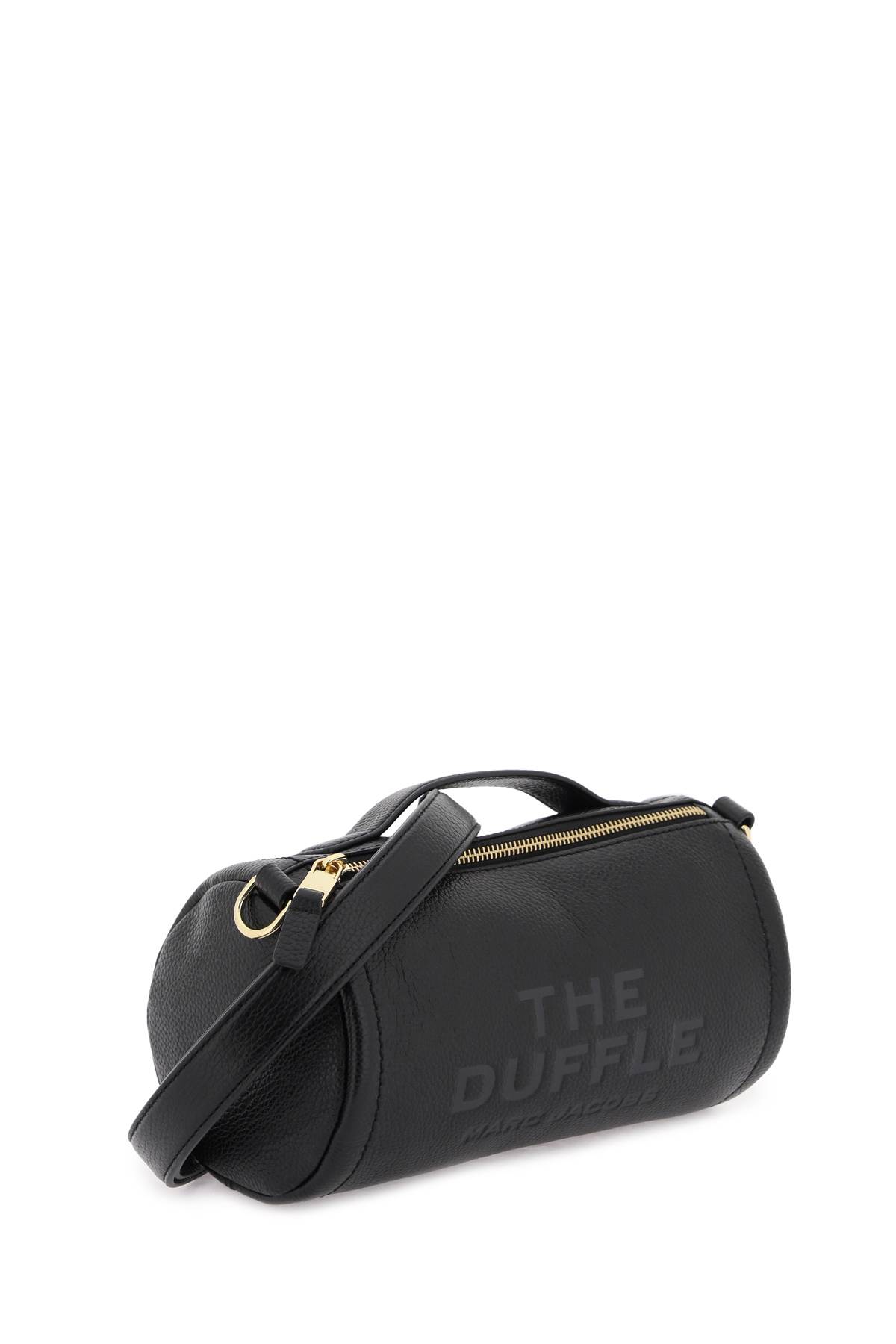 Shop Marc Jacobs The Leather Duffle Bag In Black (black)