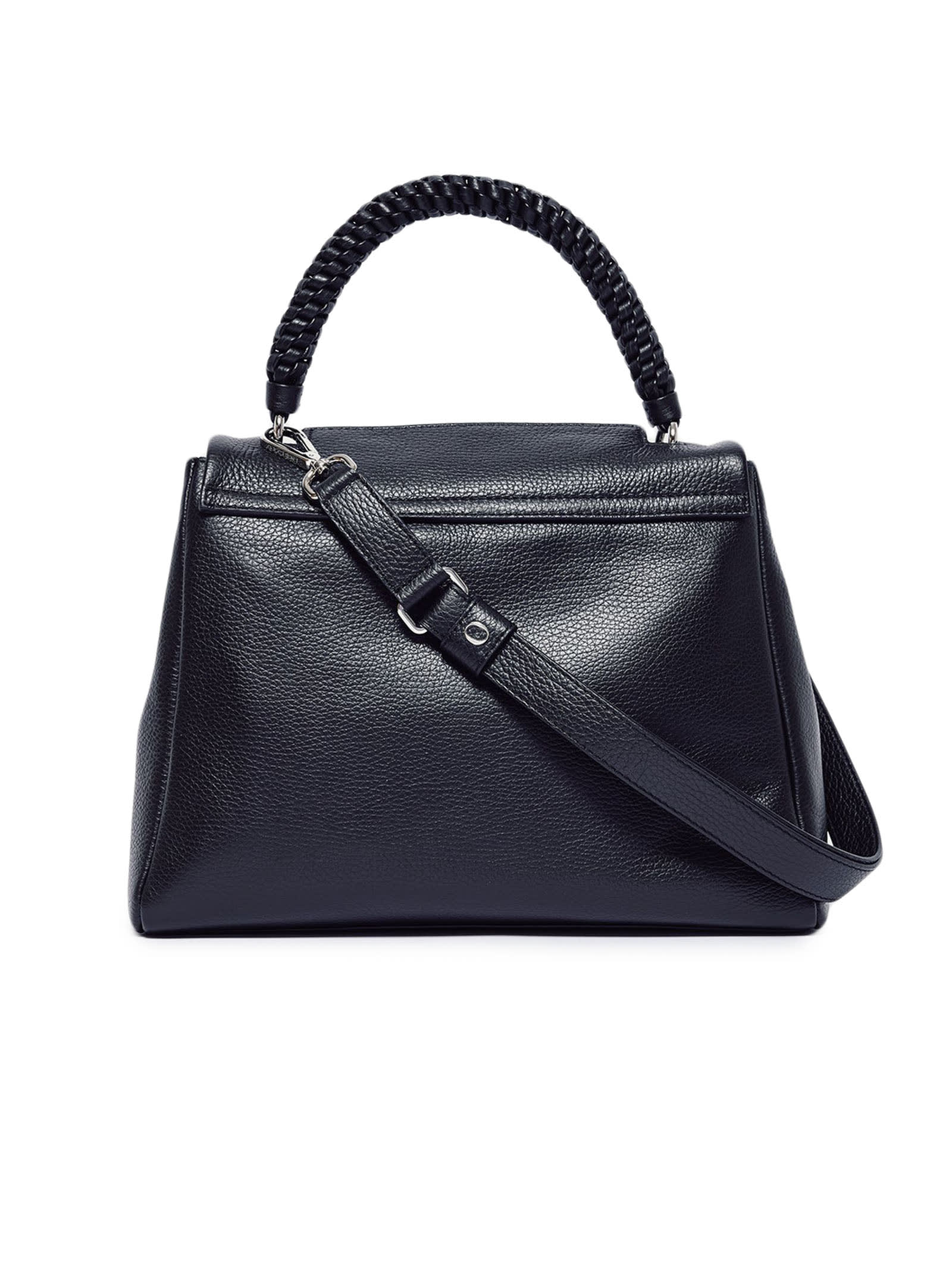 Orciani Sveva Sense Scooby Midi Leather Shoulder Bag
