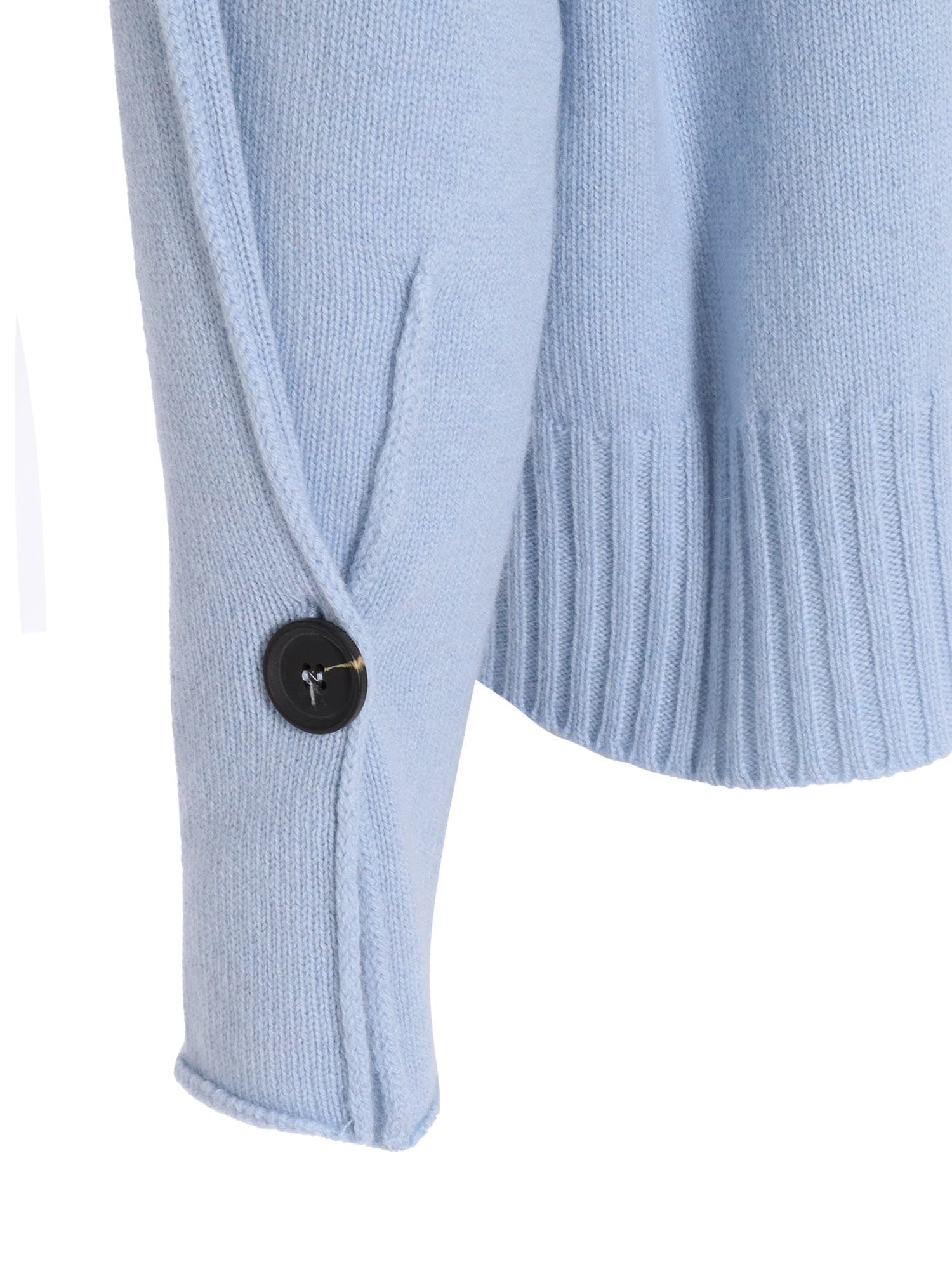 KANGRA BOXING CREWNECK SWEATER WITH BUTTONED SLEEVES 