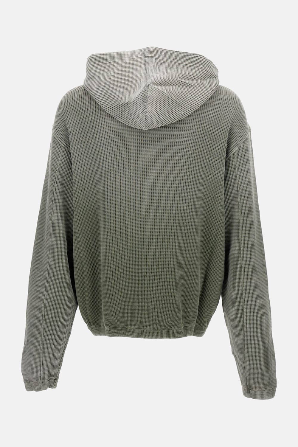 Roa Bee Sun Faded Waffle Sweatshirt In Olive In Green