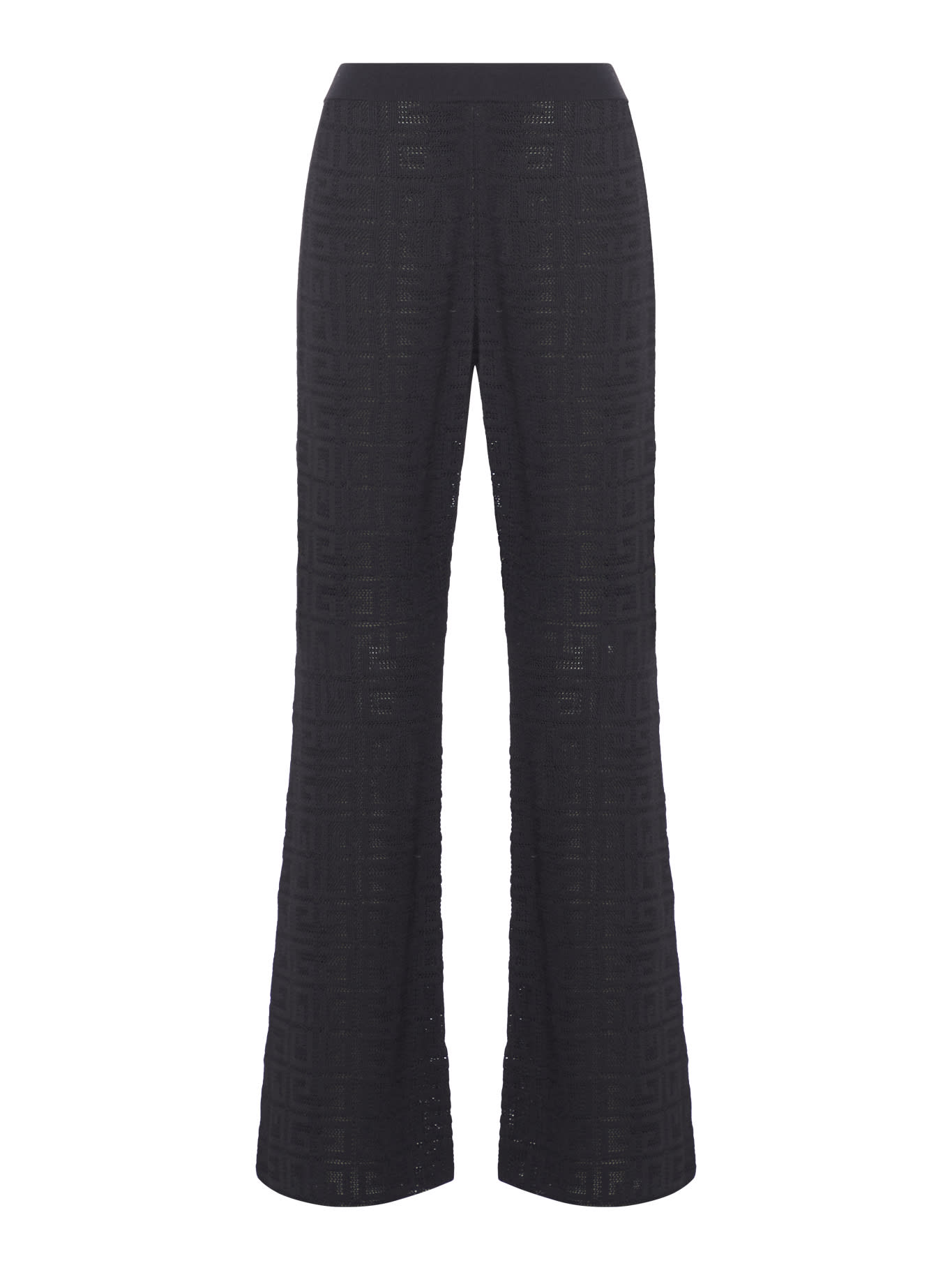 Shop Givenchy Asian Fit Wide Elasticated 4g Pants In Black