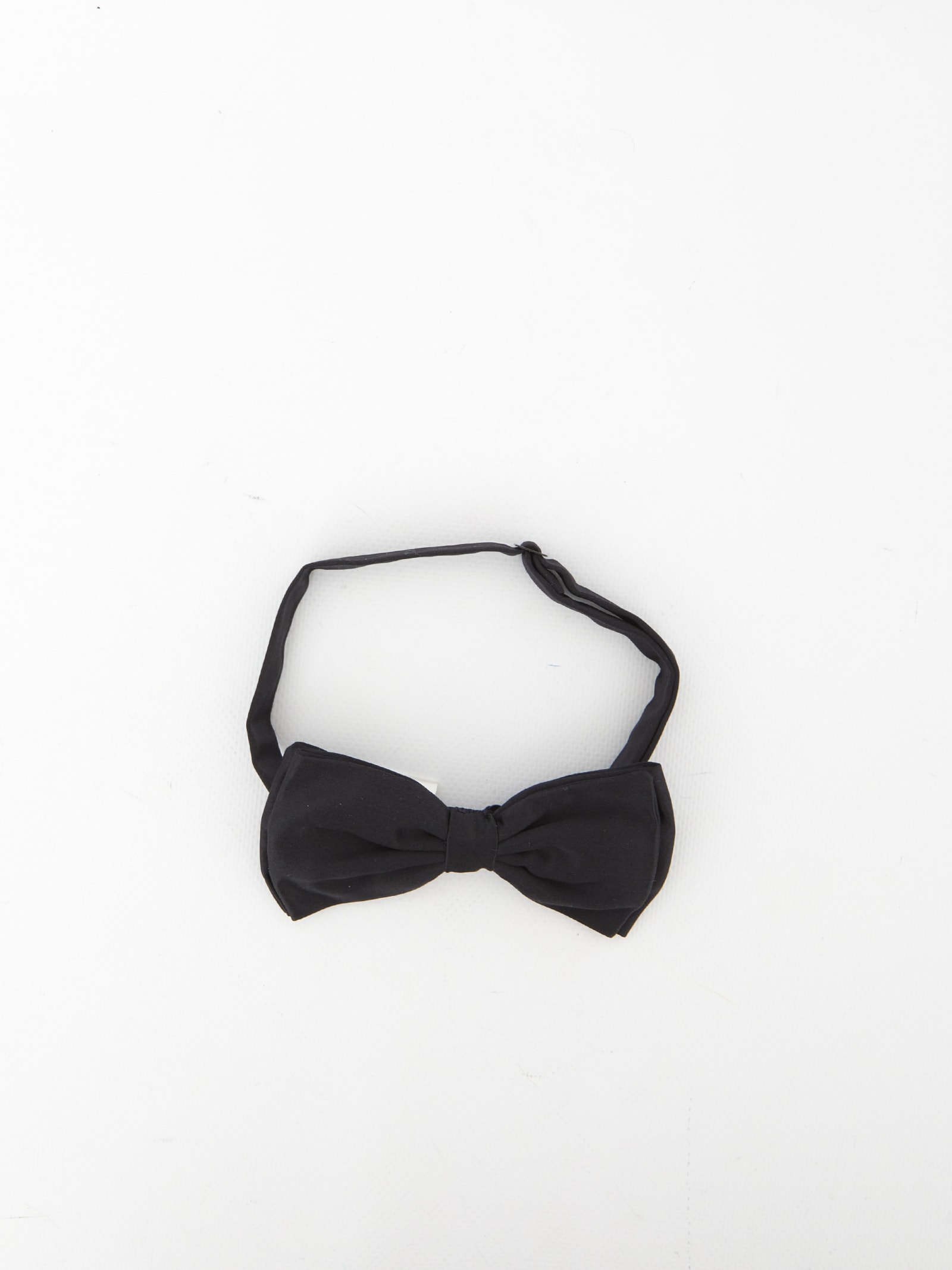 Lardini Silk Bow Tie In Black