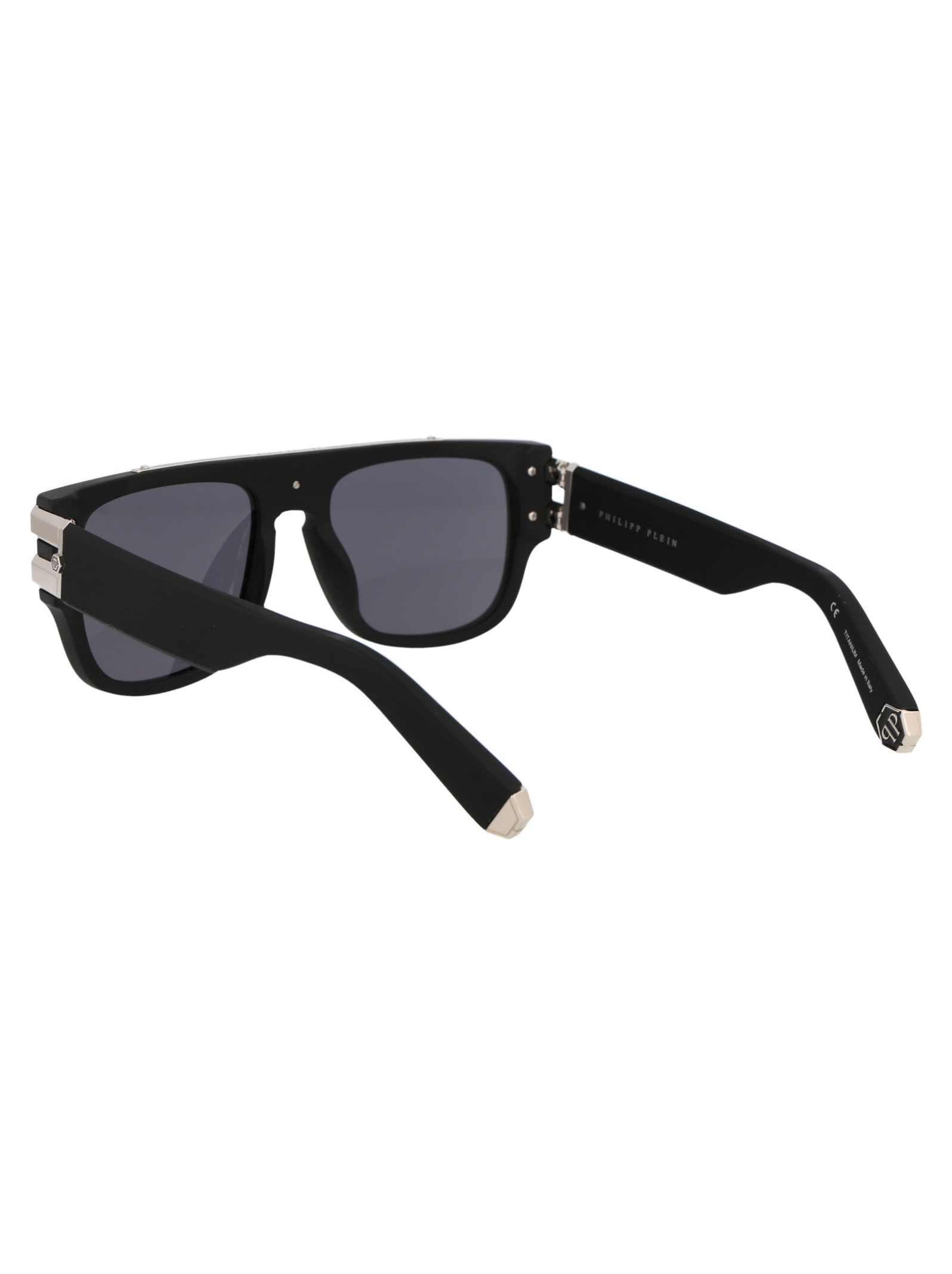 Philipp Plein Black Titanium Sunglasses