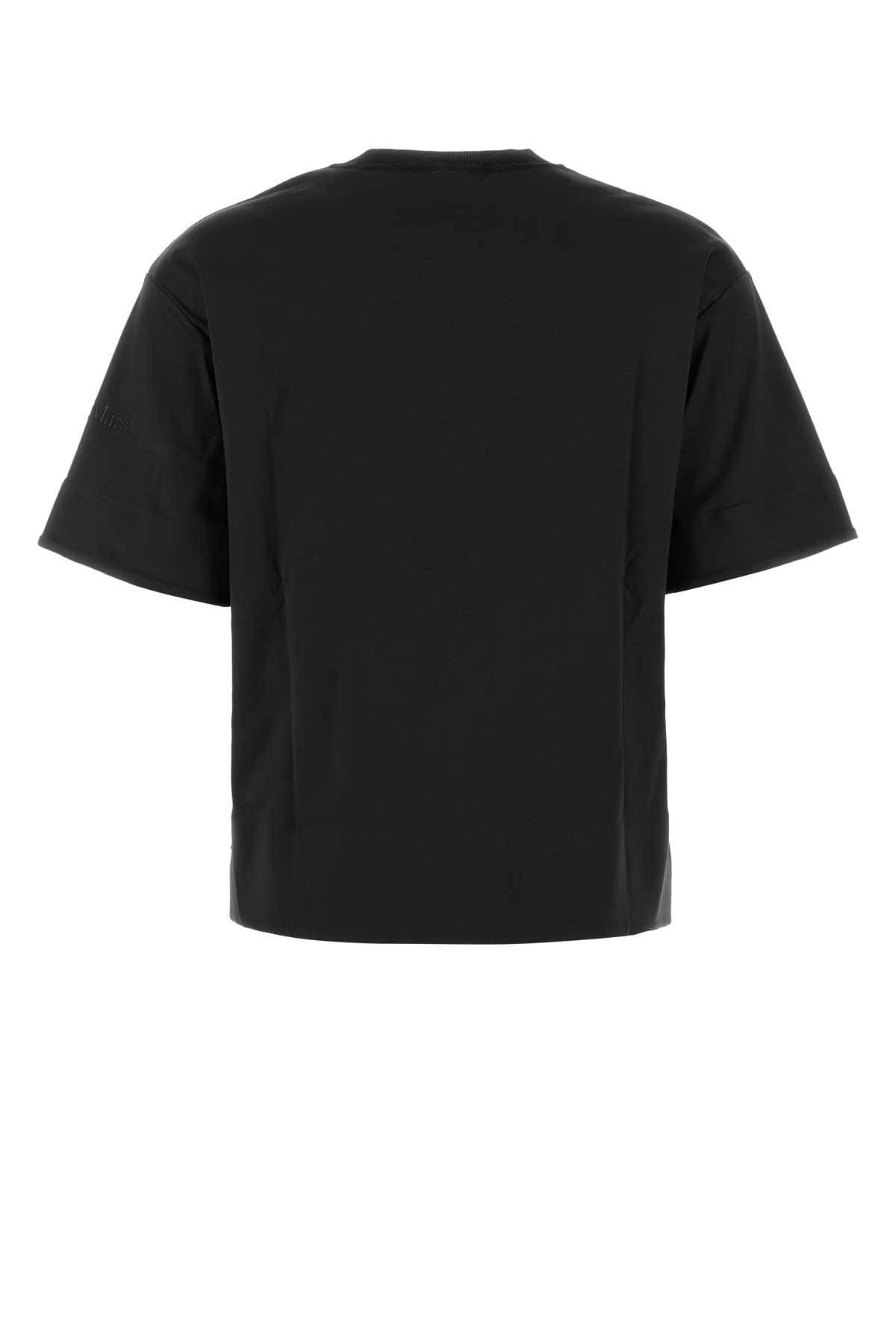 MAX MARA BLACK COTTON MASER T-SHIRT