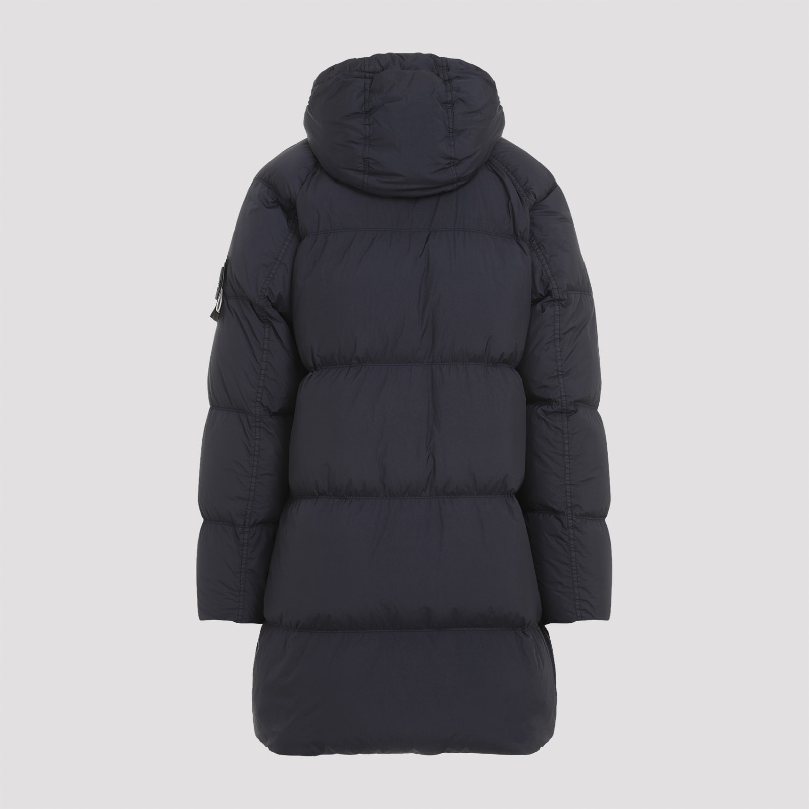 Shop Stone Island Polyamide Jacket In Navy Blue