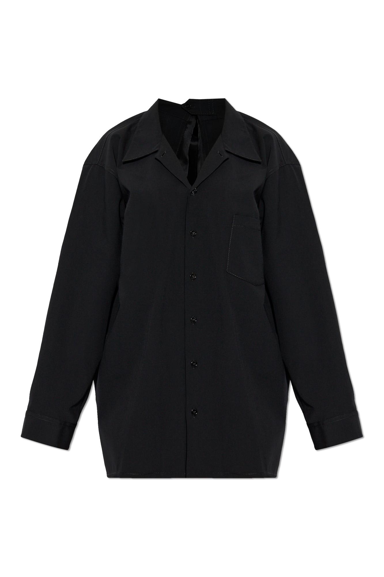 Mm6 Maison Margiela Shirt With Pocket In Animal Print