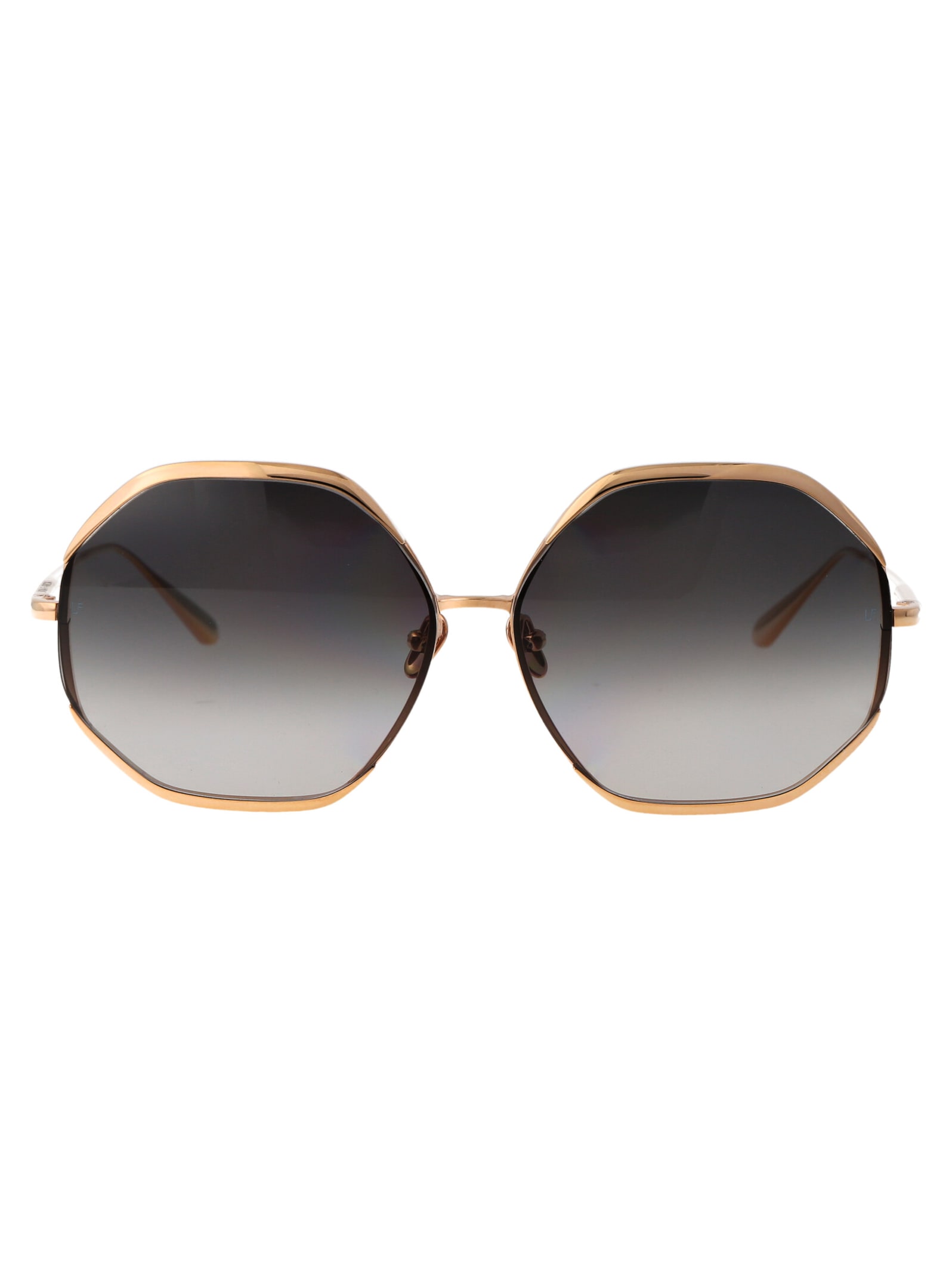 Linda Farrow Sunglasses In Rosegold/greygrad