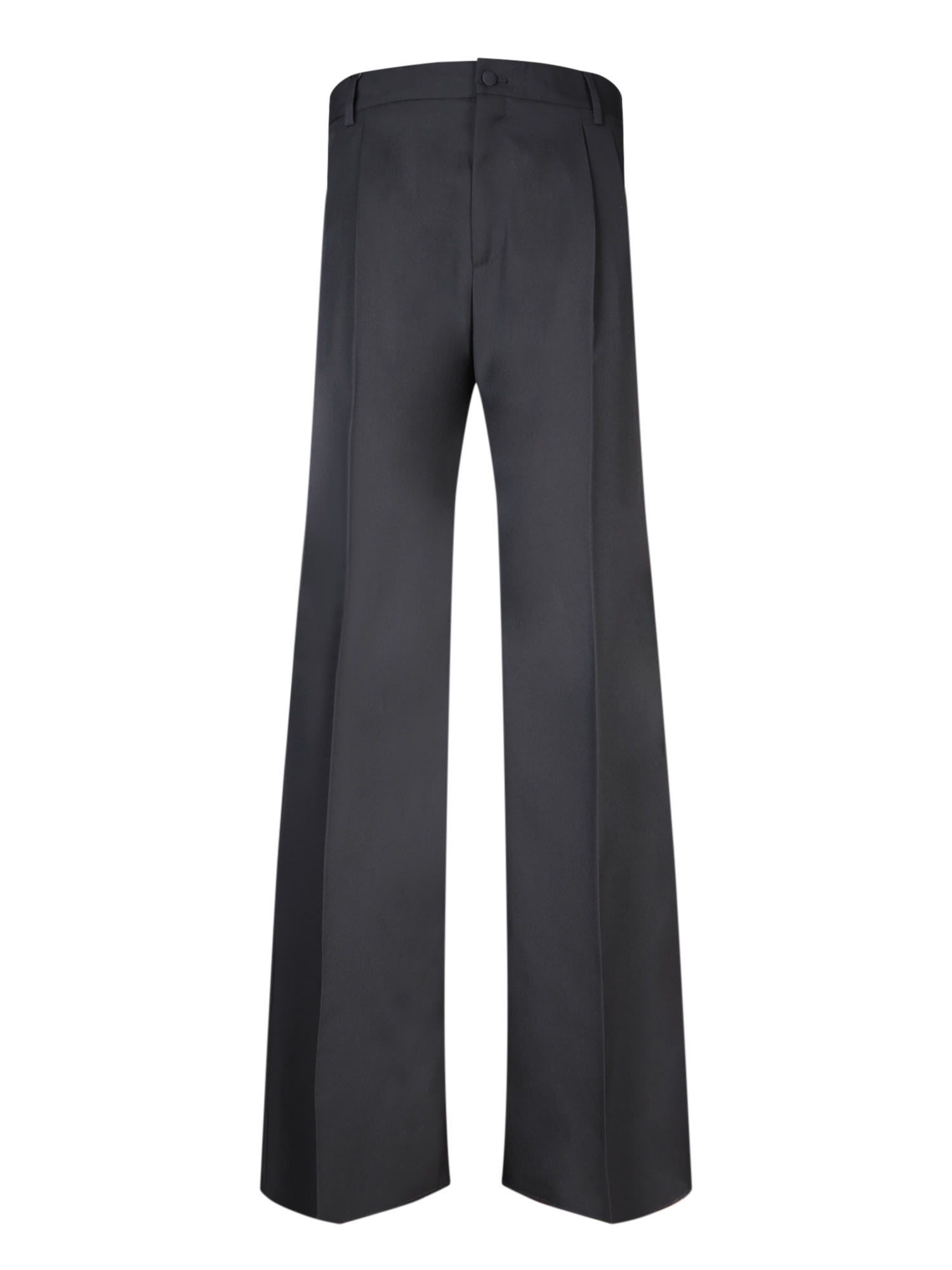 DOLCE & GABBANA WIDE FIT BLACK TROUSERS