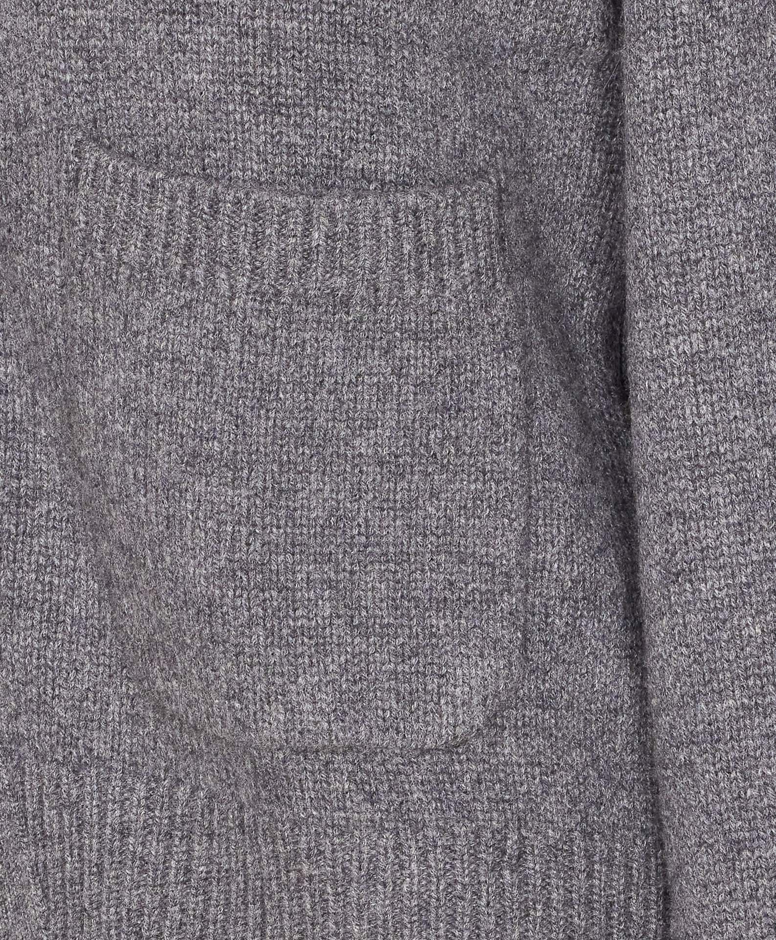 Lisa Yang V-neck Knit Cardigan With Front Buttons In Gray