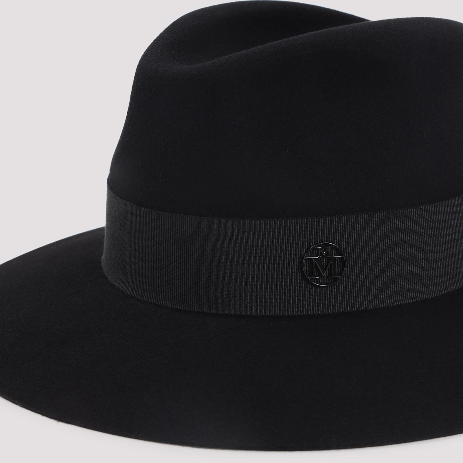 Maison Michel Wool Felt Virginie Fedora In Black
