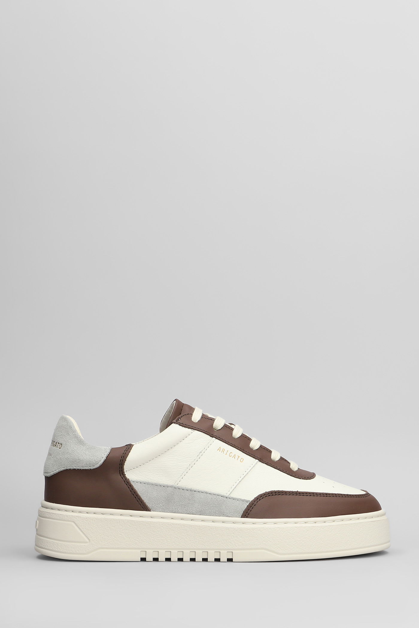 Axel Arigato Orbit Vintage Sneakers In Grey Leather In Brown