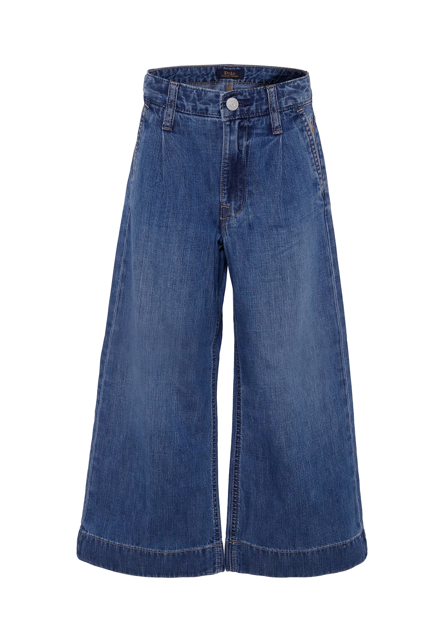 Ralph Lauren Denim Jeans For Girl With Horse In Blue