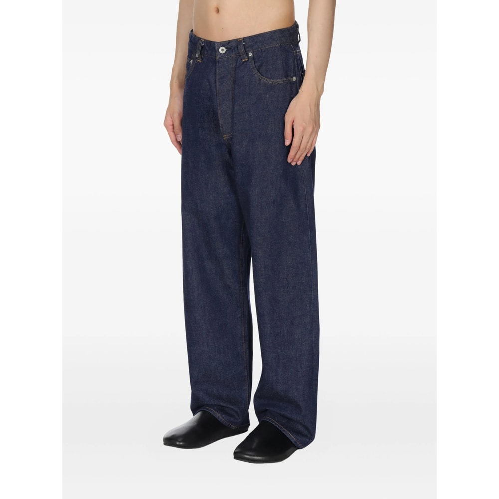 Studio Nicholson Straight-leg Casual Pants In Blue