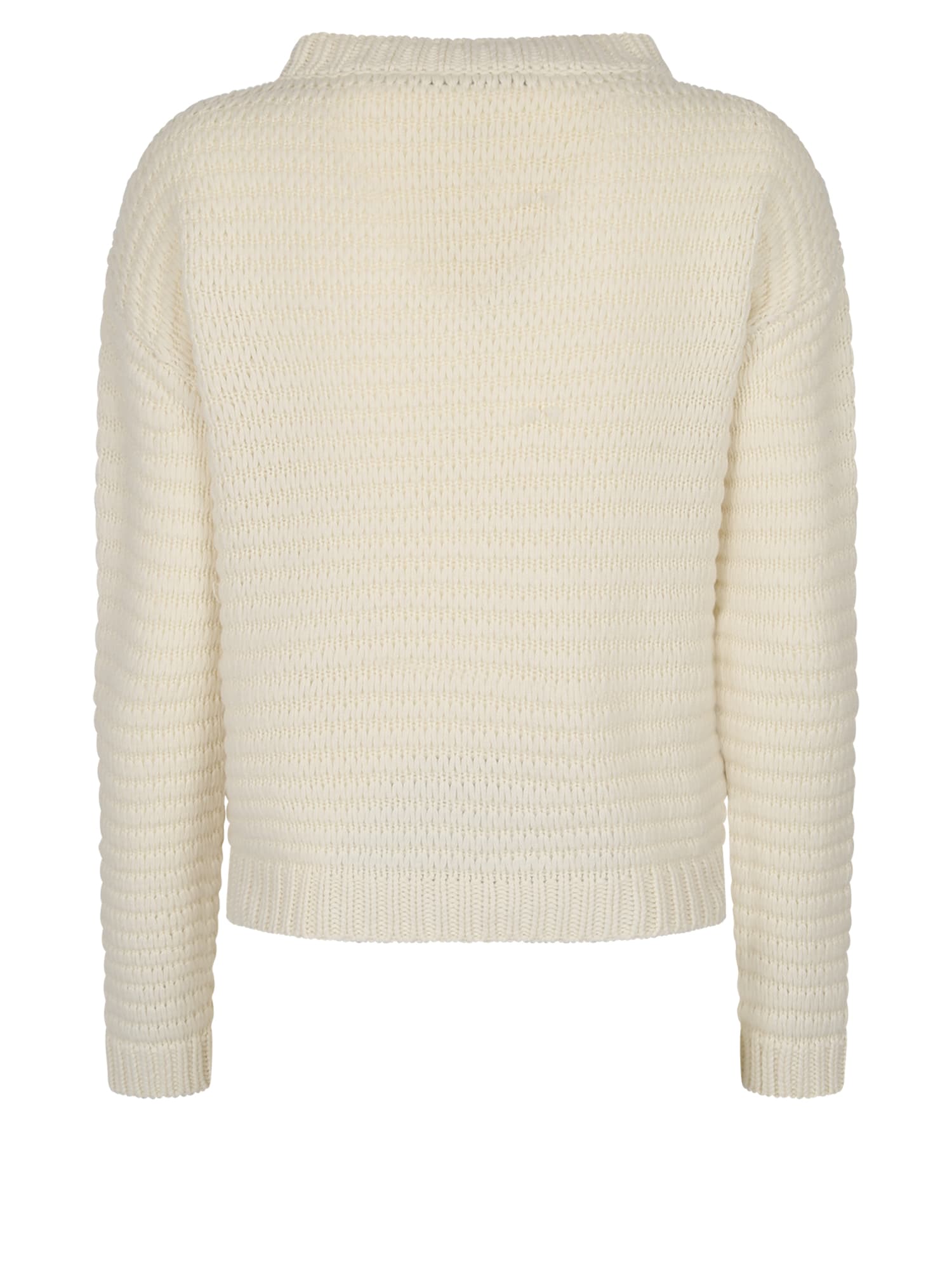 Shop Fabiana Filippi Relaxed Fit Sweater In White