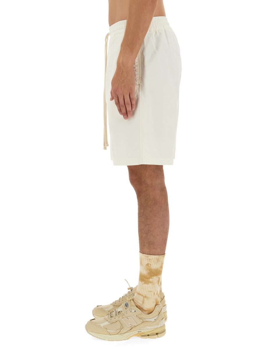 Shop Carhartt Cotton Bermuda Shorts In Bianco