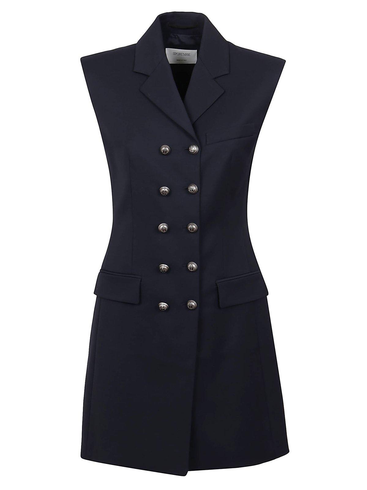 SportMax Double Breasted Sleeveless Gilet