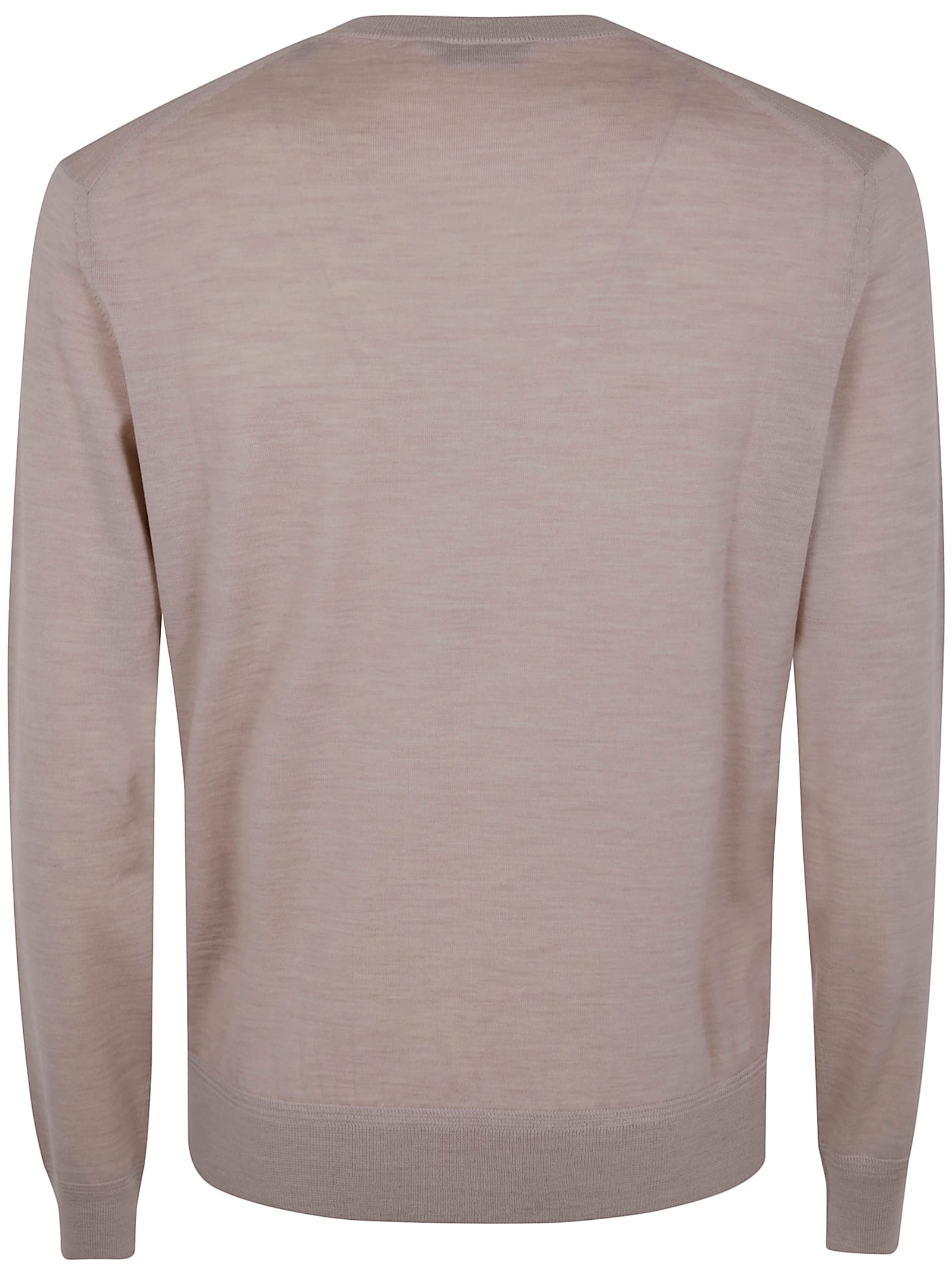 Tom Ford Knitwear Crew Neck Knitted Clothing In Light Beige
