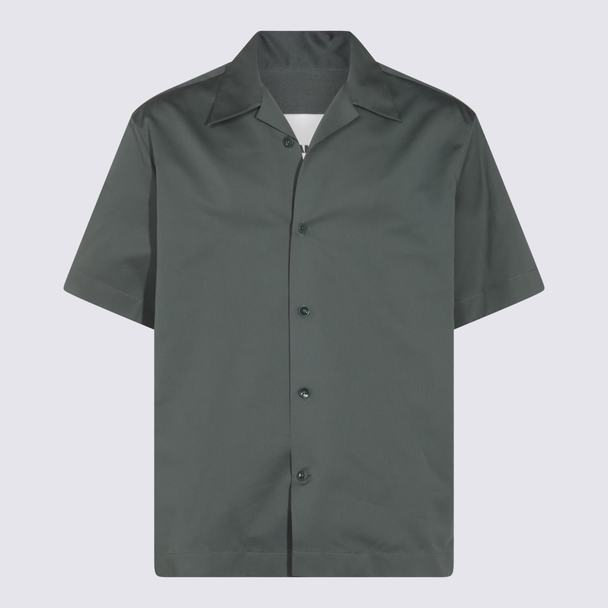 Jil Sander Relaxed Short Sleeves Shirt In Green