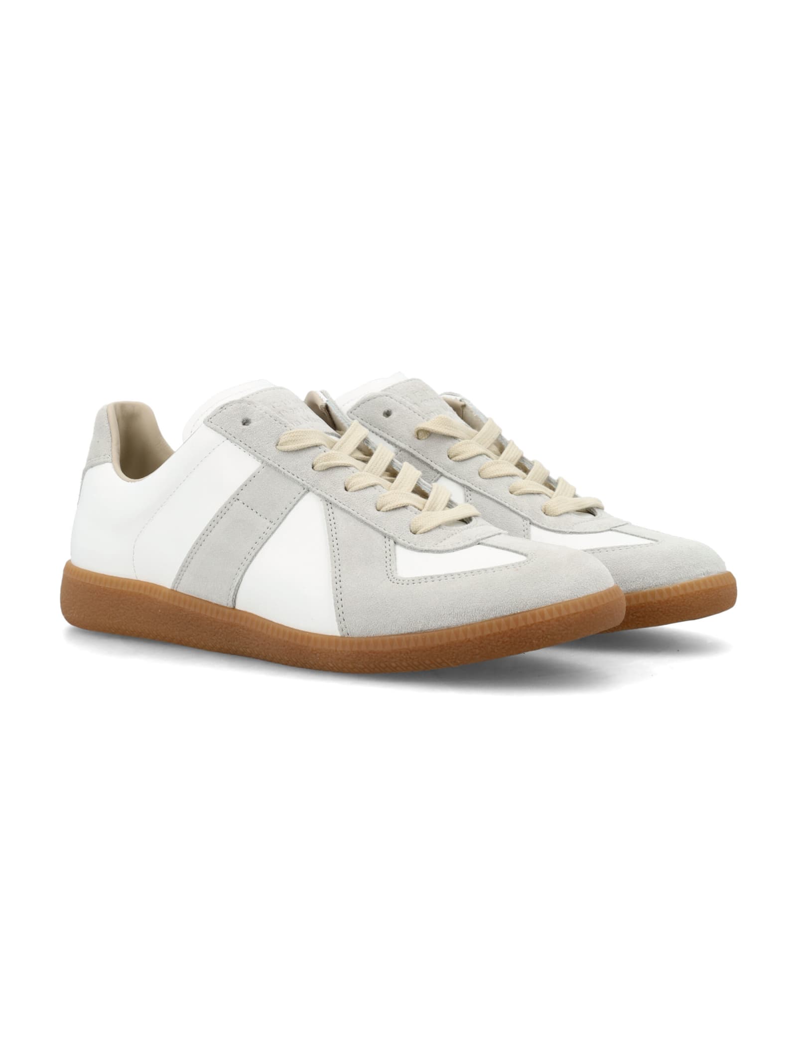 Shop Maison Margiela Replica Sneakers In White