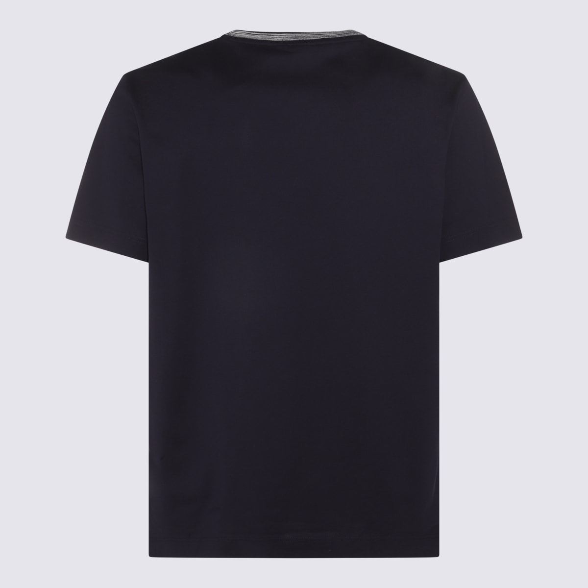 Shop Missoni Black Cotton T-shirt In Blue