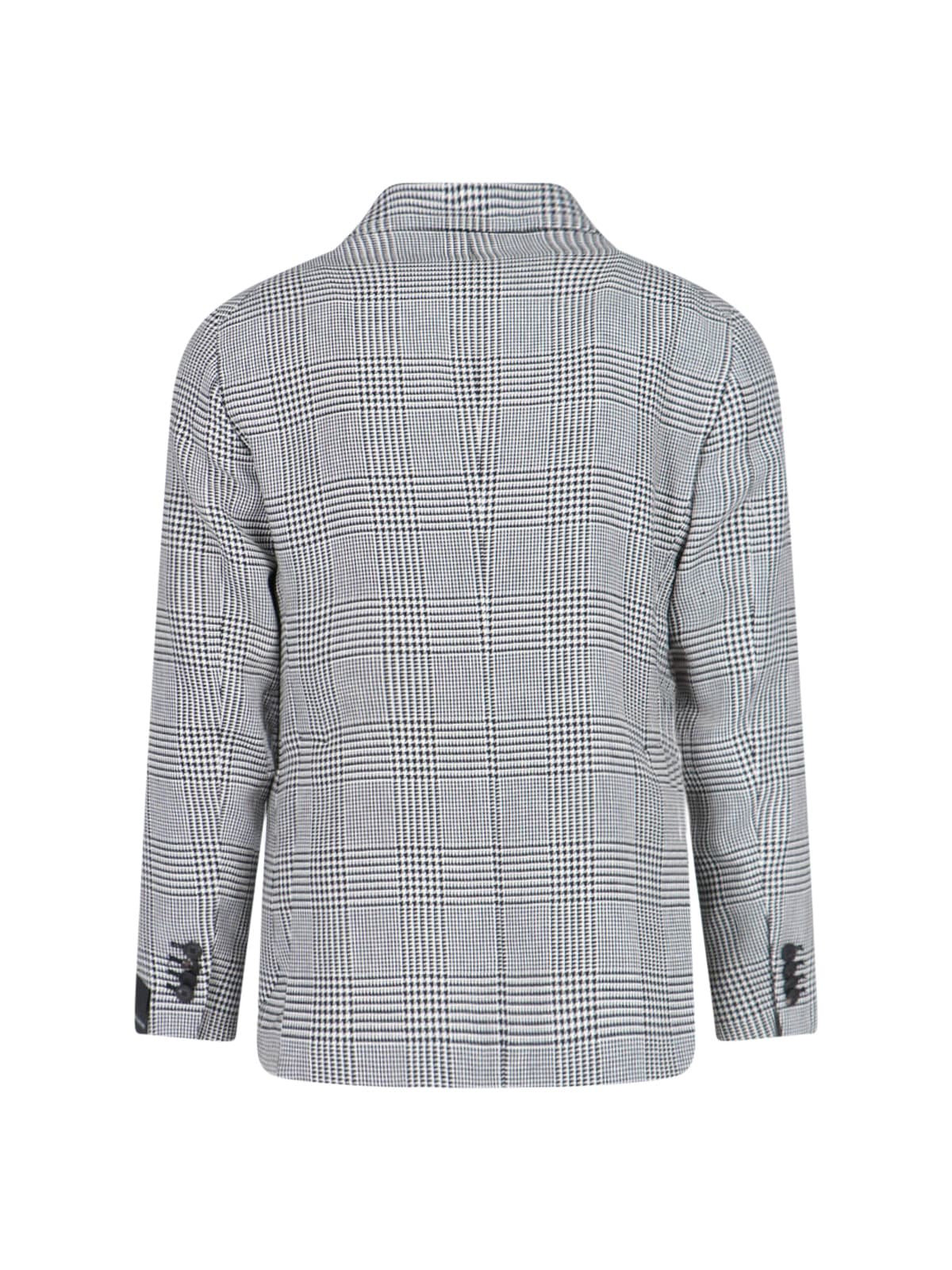 Tagliatore Single-breasted Houndstooth Blazer In White