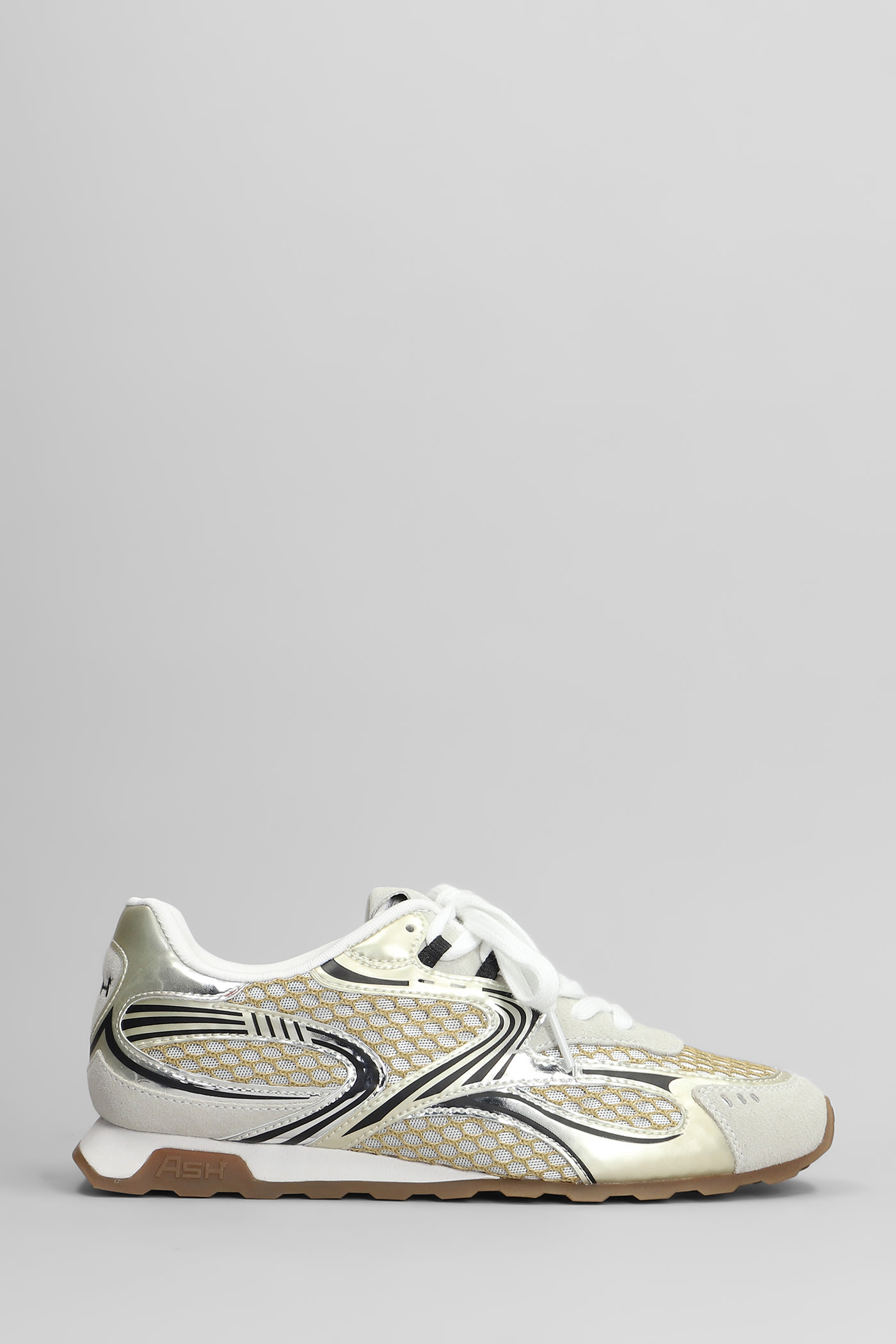 Kabuki Sneakers In Beige Suede And Fabric