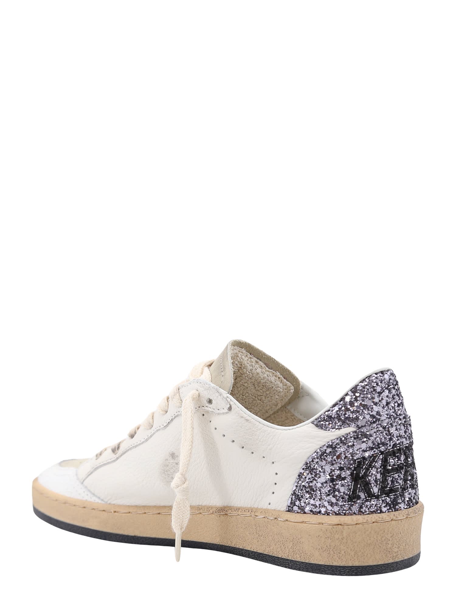 Shop Golden Goose Ball Star Sneakers In Bianco