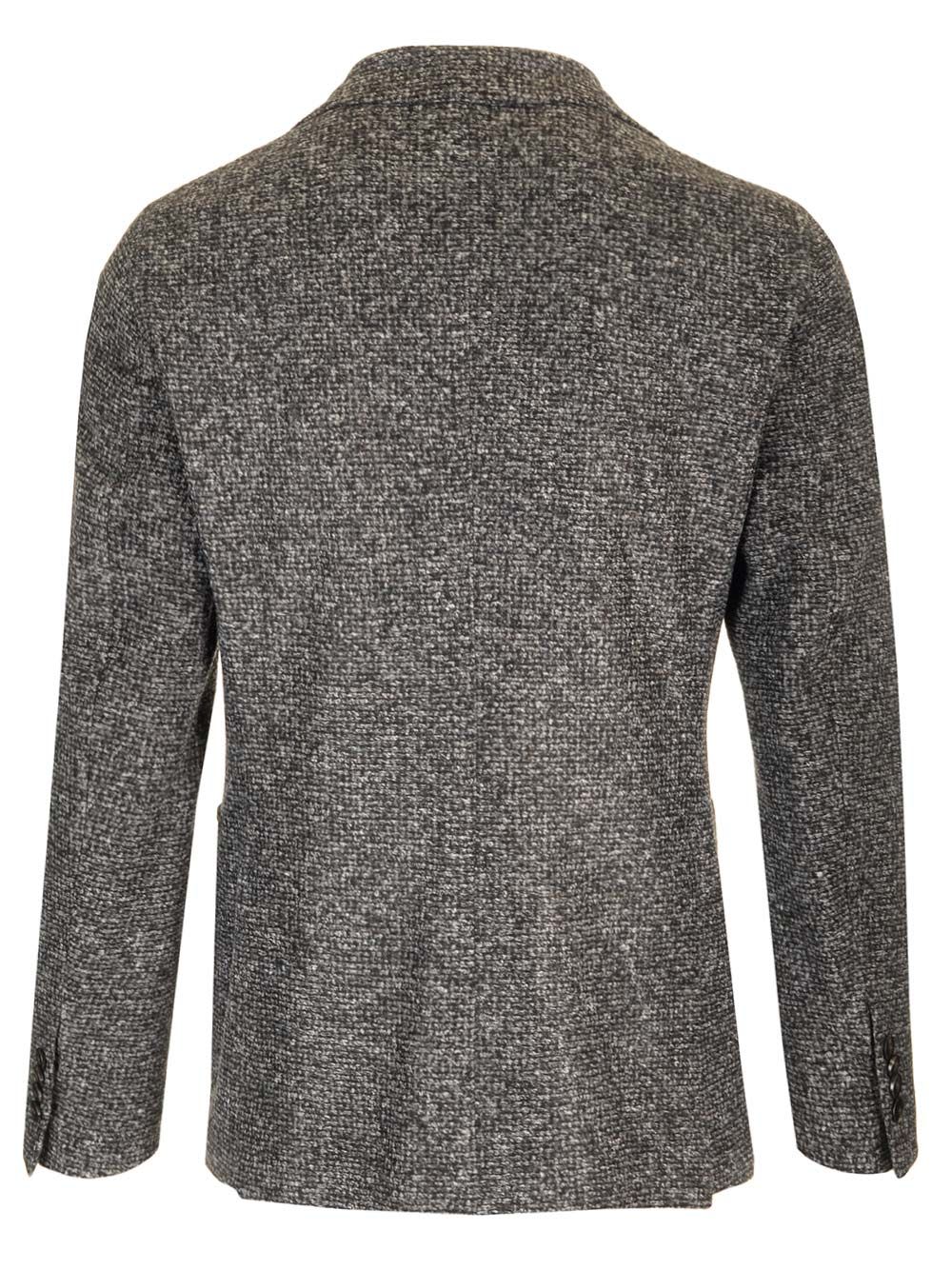 Shop Gabriele Pasini Wool Blend Jacket In Grey