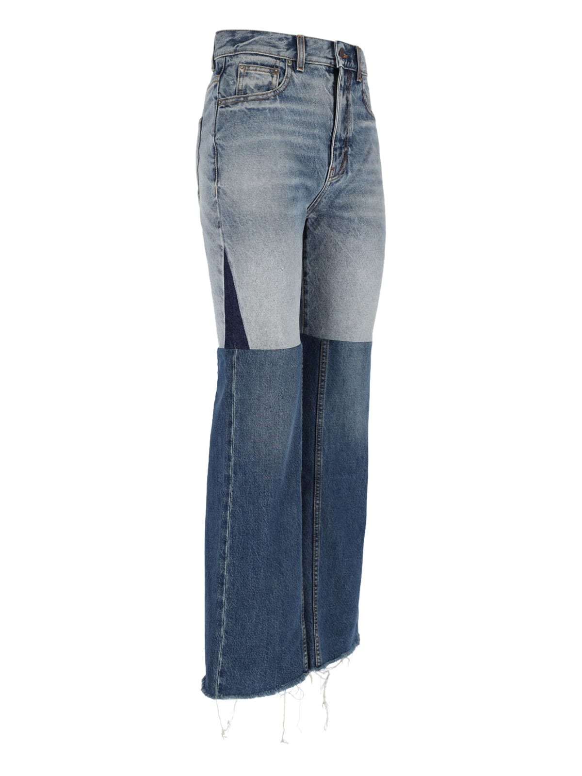 Chloé Flared Patchwork Jeans
