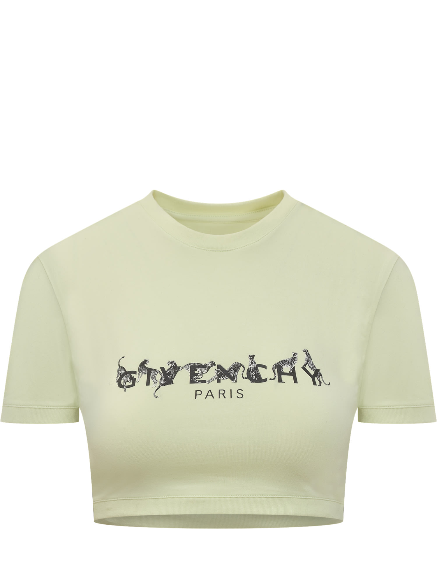 Logo Printed Cropped T-shirt