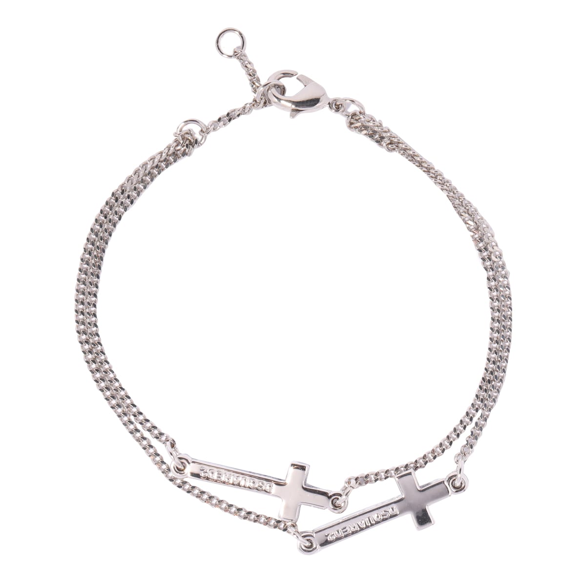 Shop Dsquared2 Jesus Bracelet In Silver