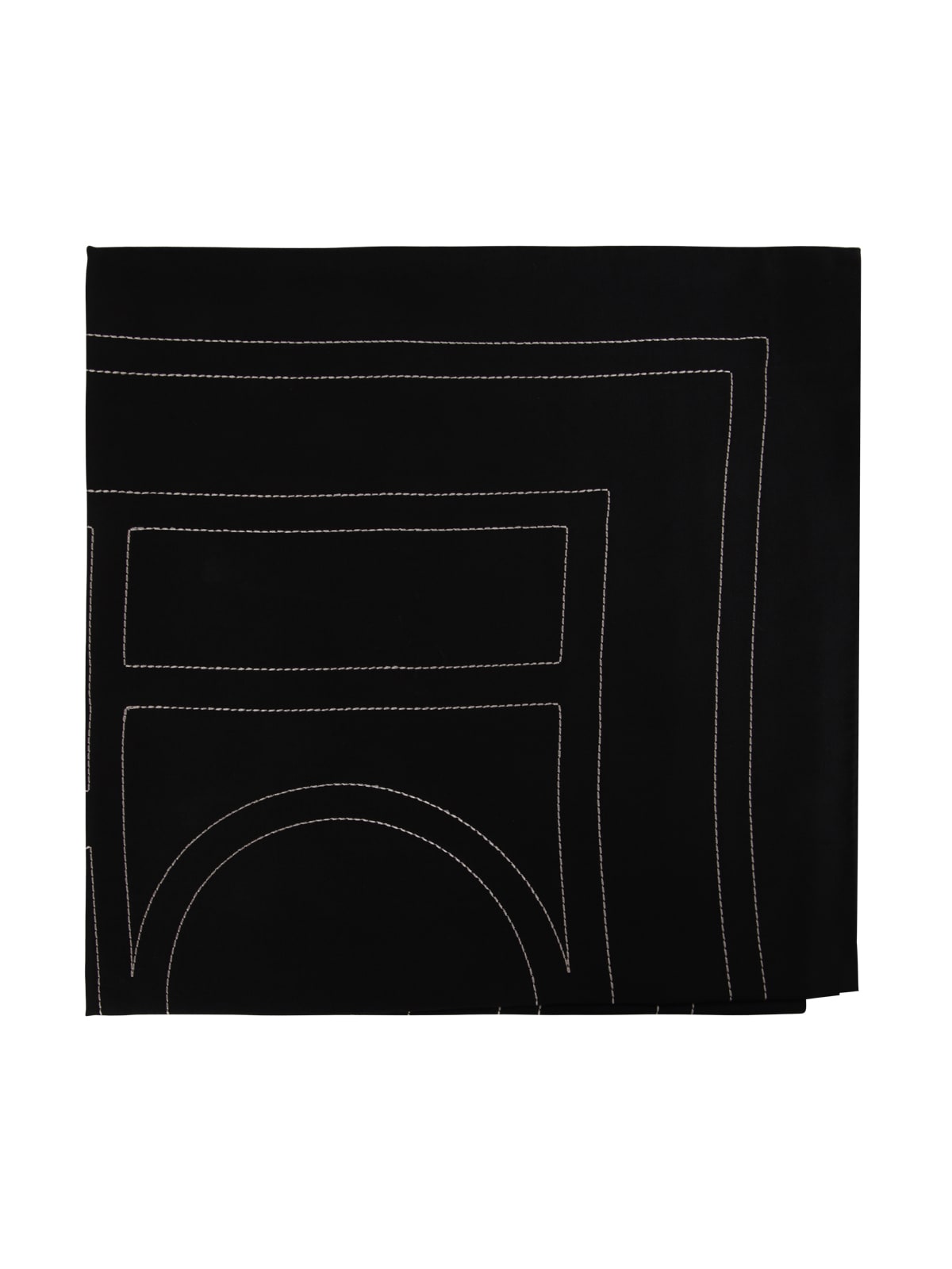 Signature monogram silk scarf crème – Totême