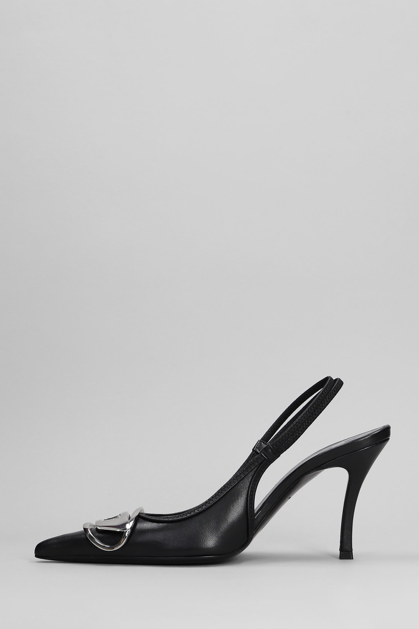 Diesel D-venus Sb - Décolleté Slingback In Black