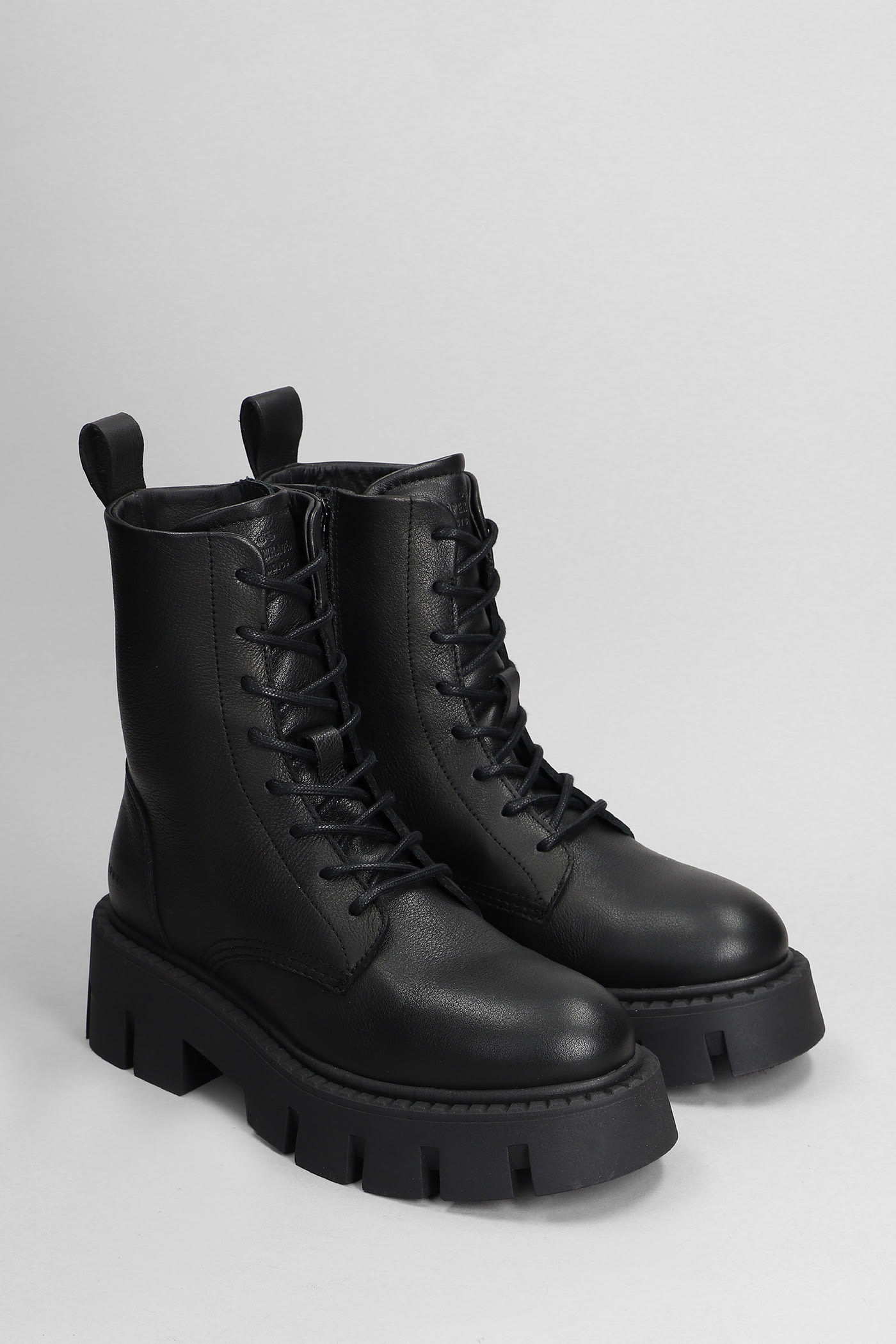 Shop Copenhagen Cph 130 Combat Boots In Black Leather