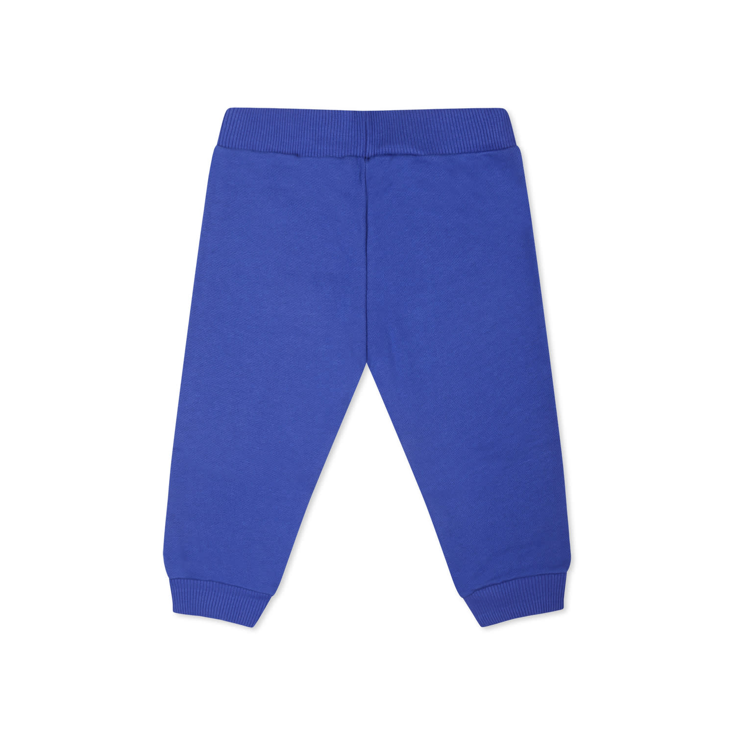 BALMAIN LIGHT BLUE TROUSERS FOR BABYKIDS WITH LOGO