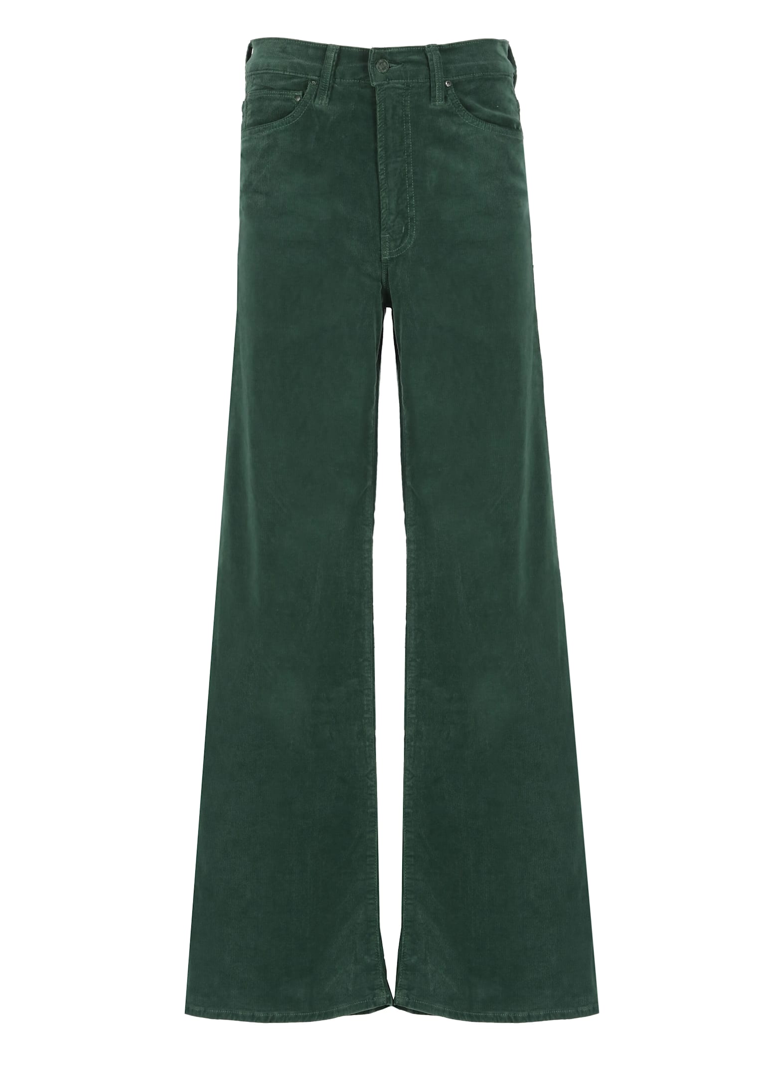 Shop Mother The Ditcher Roller Jeans In Green