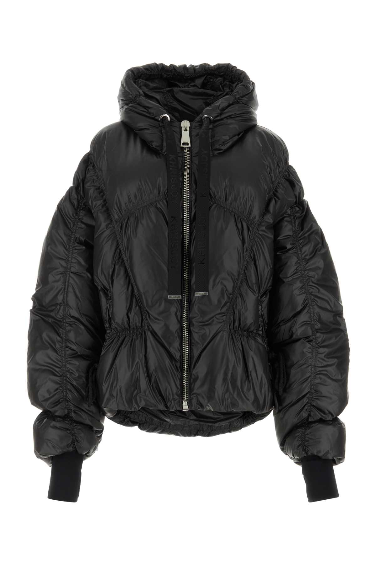 Black Polyester Puff Down Jacket