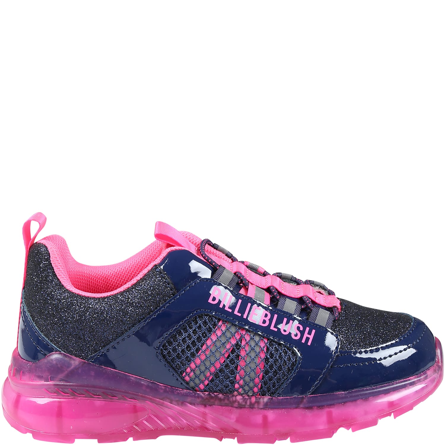 Shop Billieblush Blue Sneakers For Girl With Logo