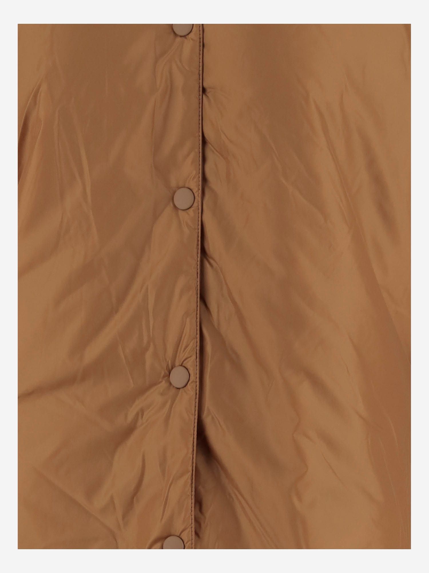 Aspesi Hooded Button-fastening Jacket In Brown